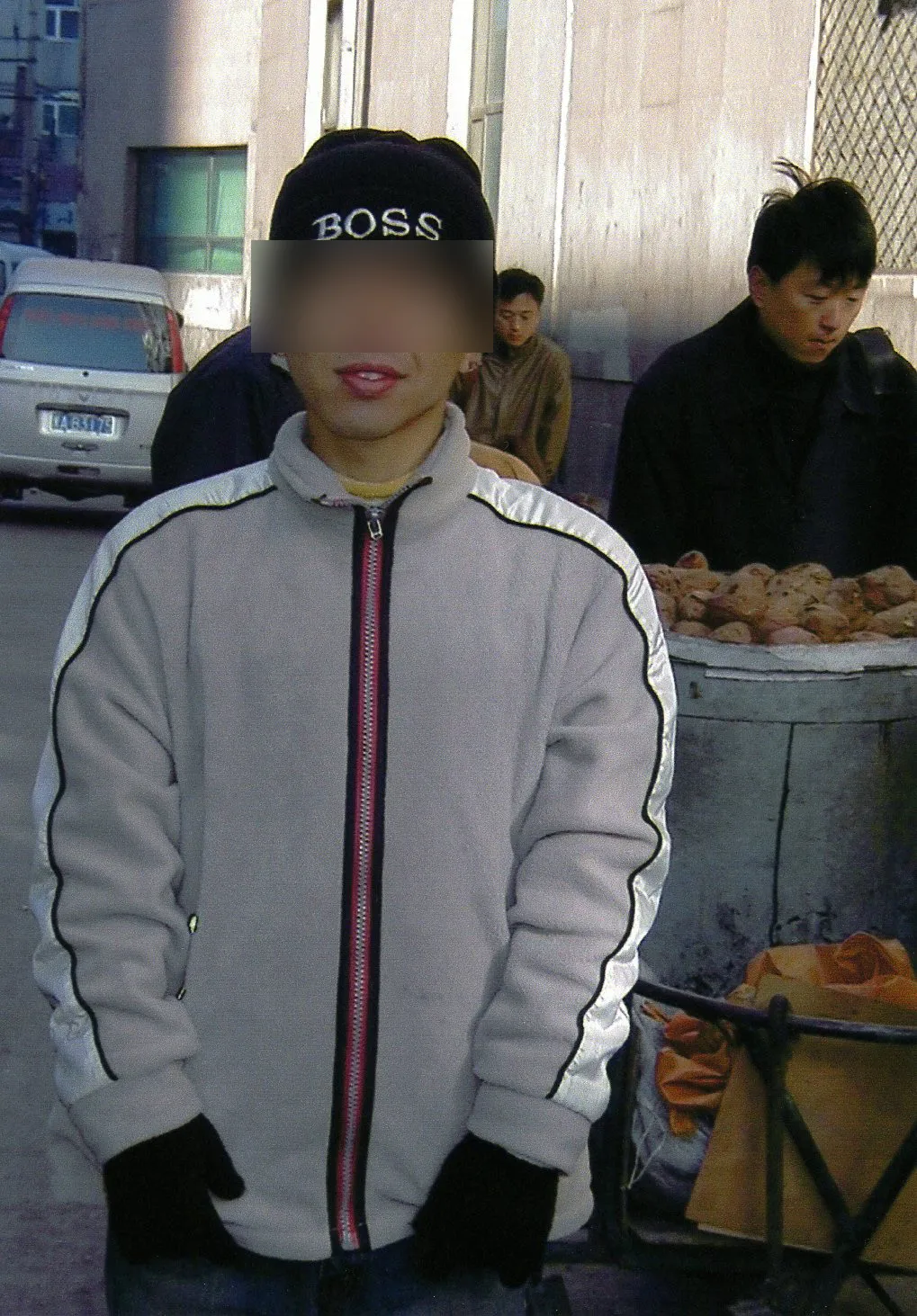 ハルビン市で。冬が来るのが早いです。