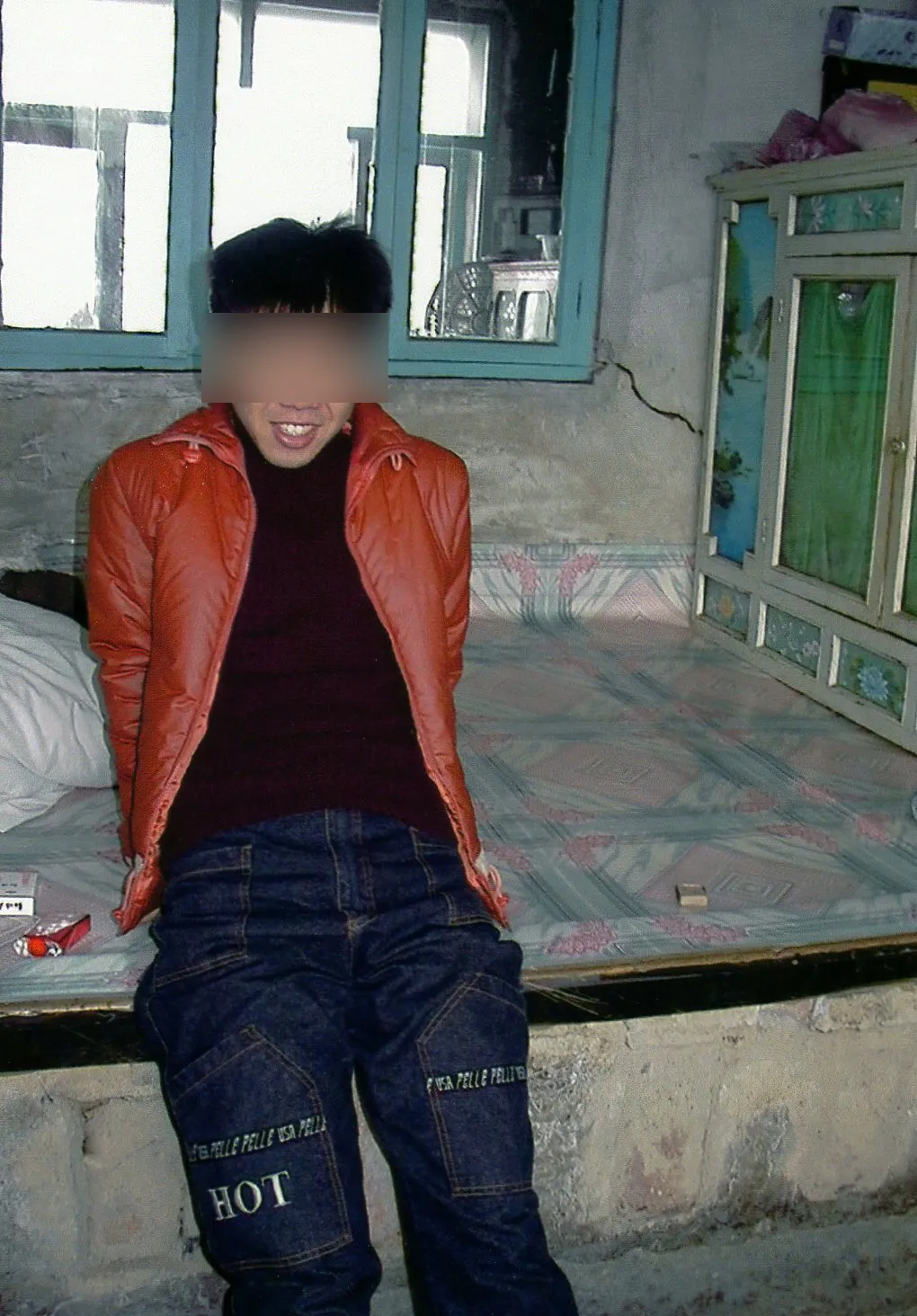 ハルビン市、方正県の友人宅にて撮影