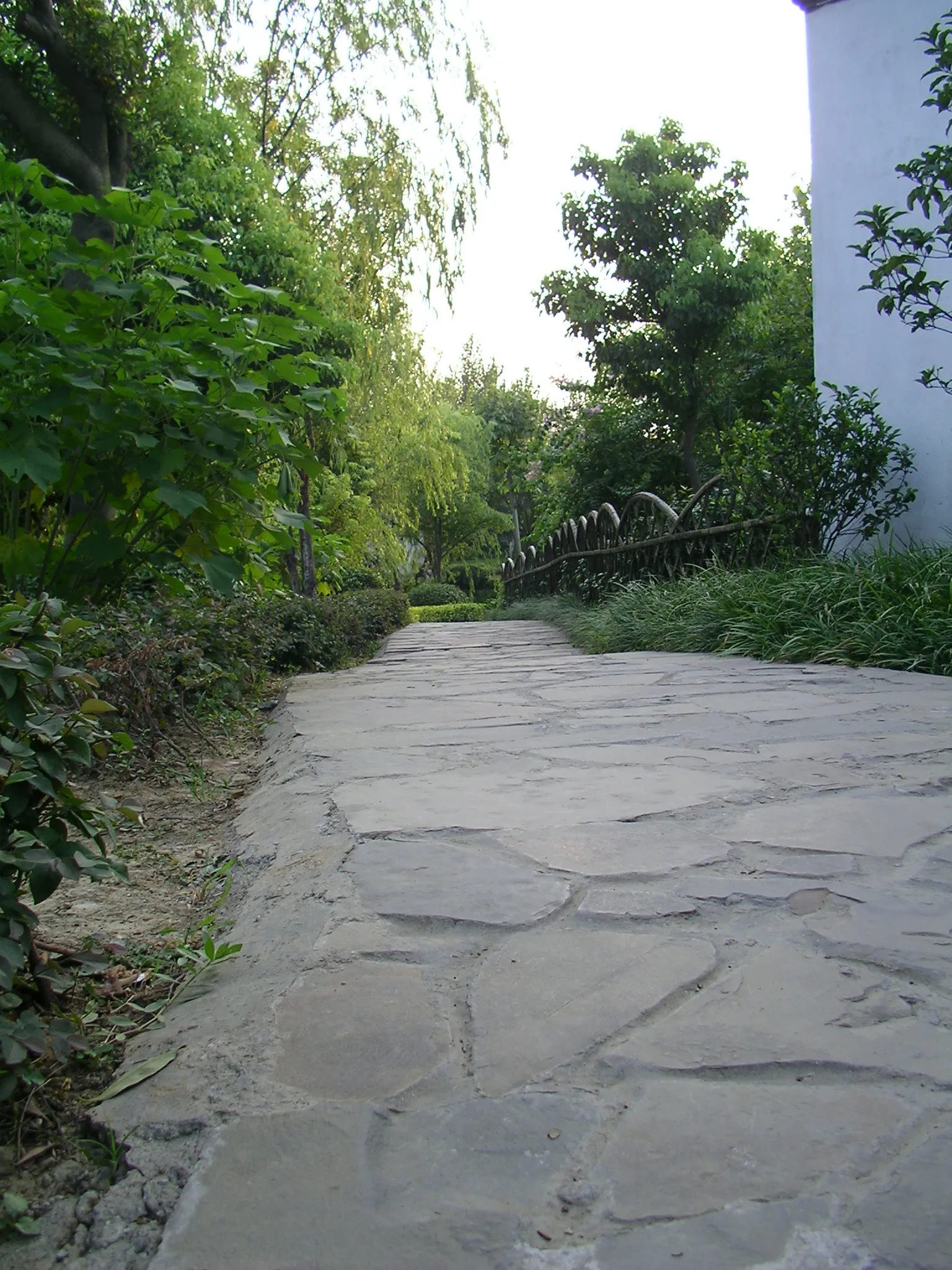 緑が豊かな蘇州定園（庭園）内