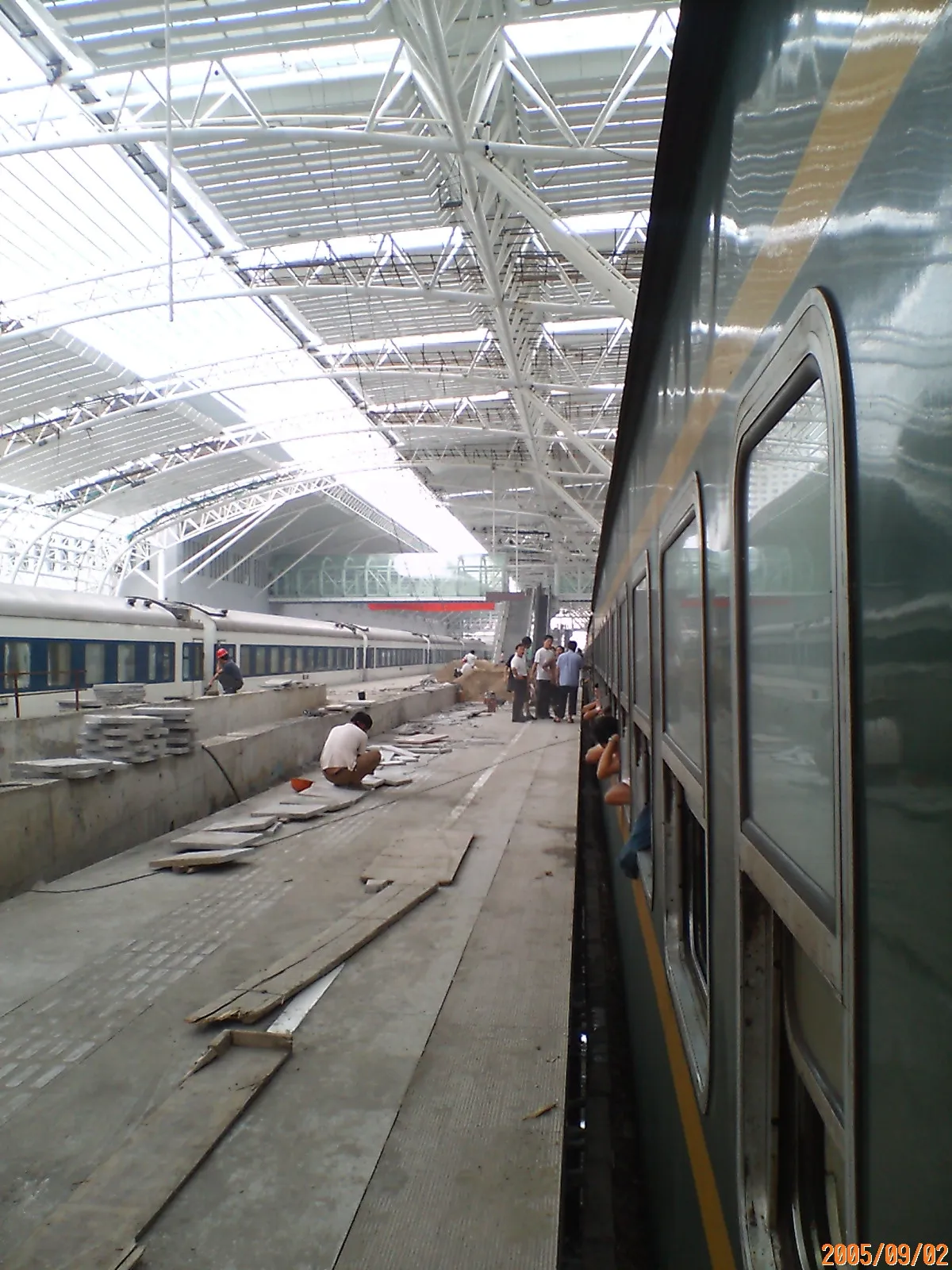 上海へ向かう朝の車窓