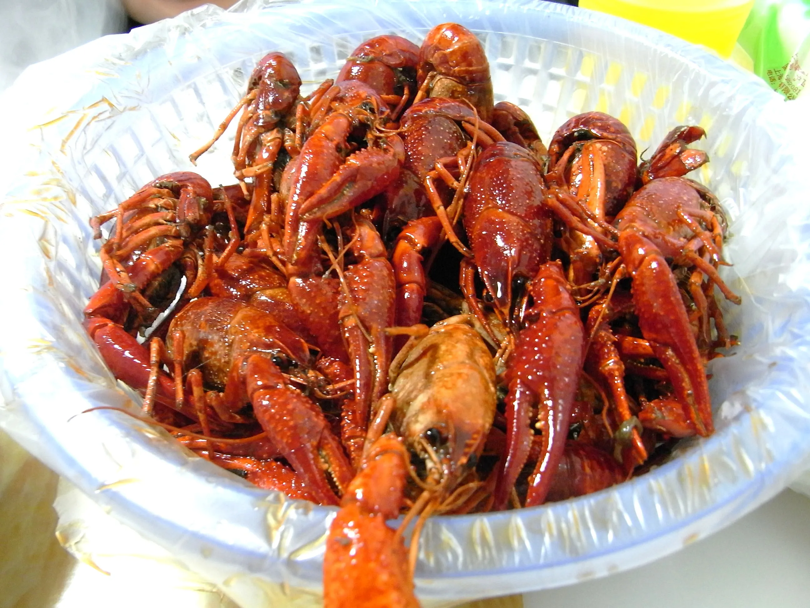 ザリガニの紹興酒（老酒）味付け料理