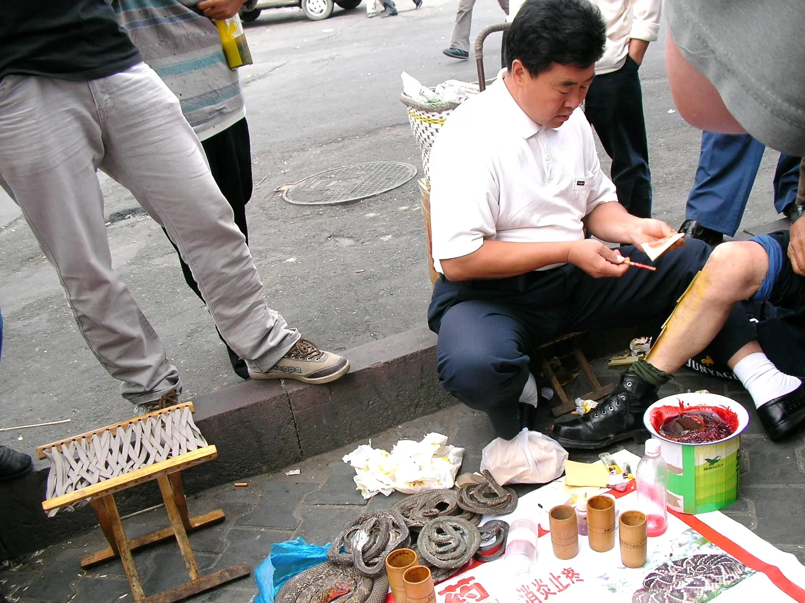 ウルムチ駅周辺の露店