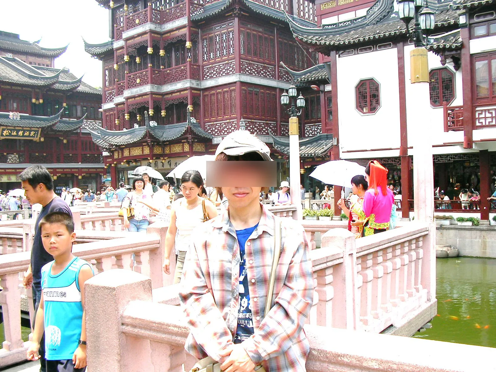 豫園での記念撮影