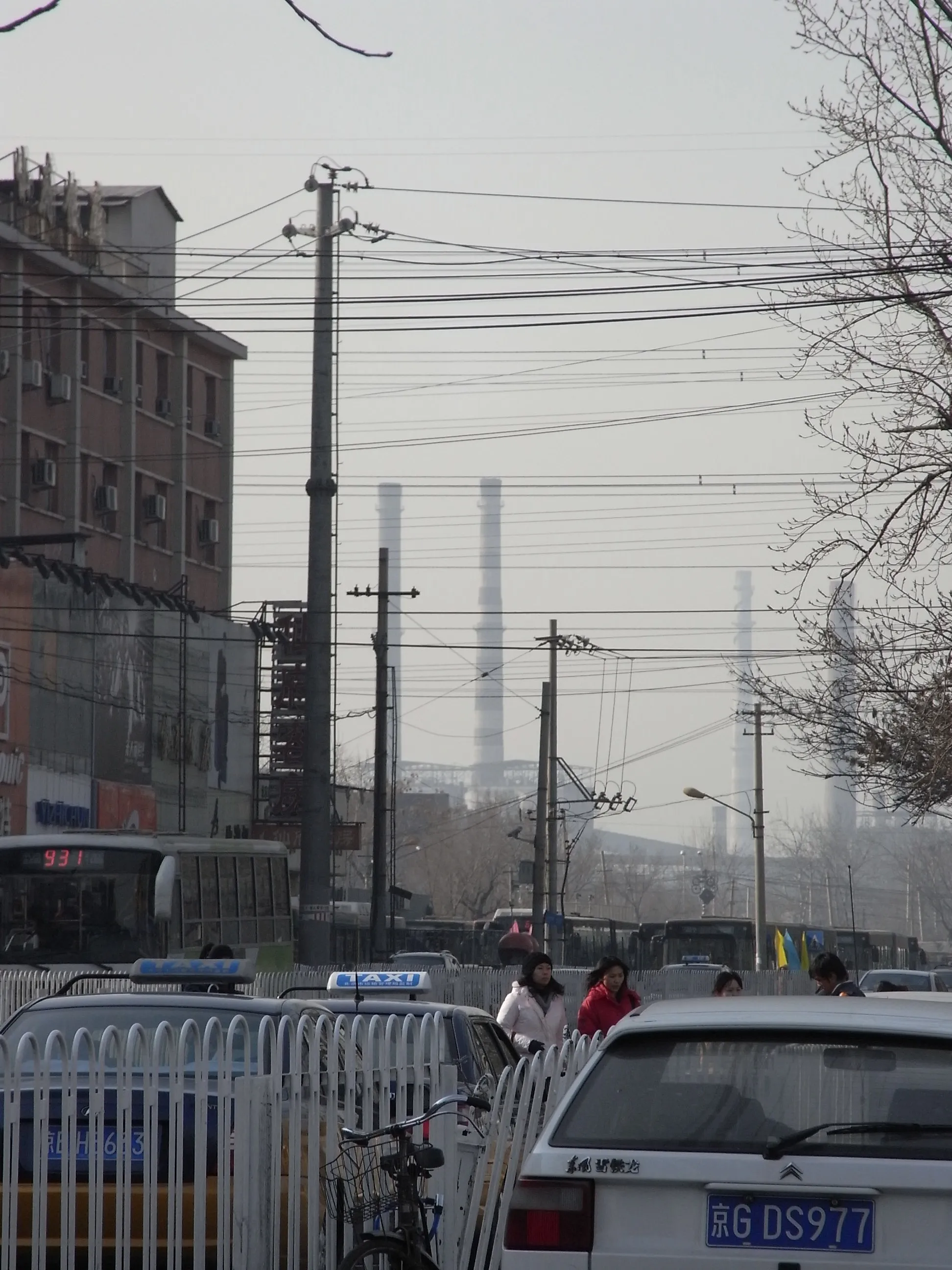 苹果園駅から眺める風景