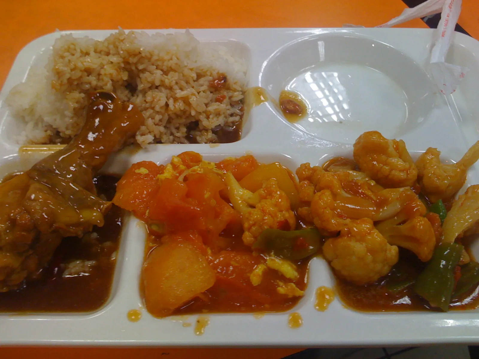 中関村付近で食べた昼食