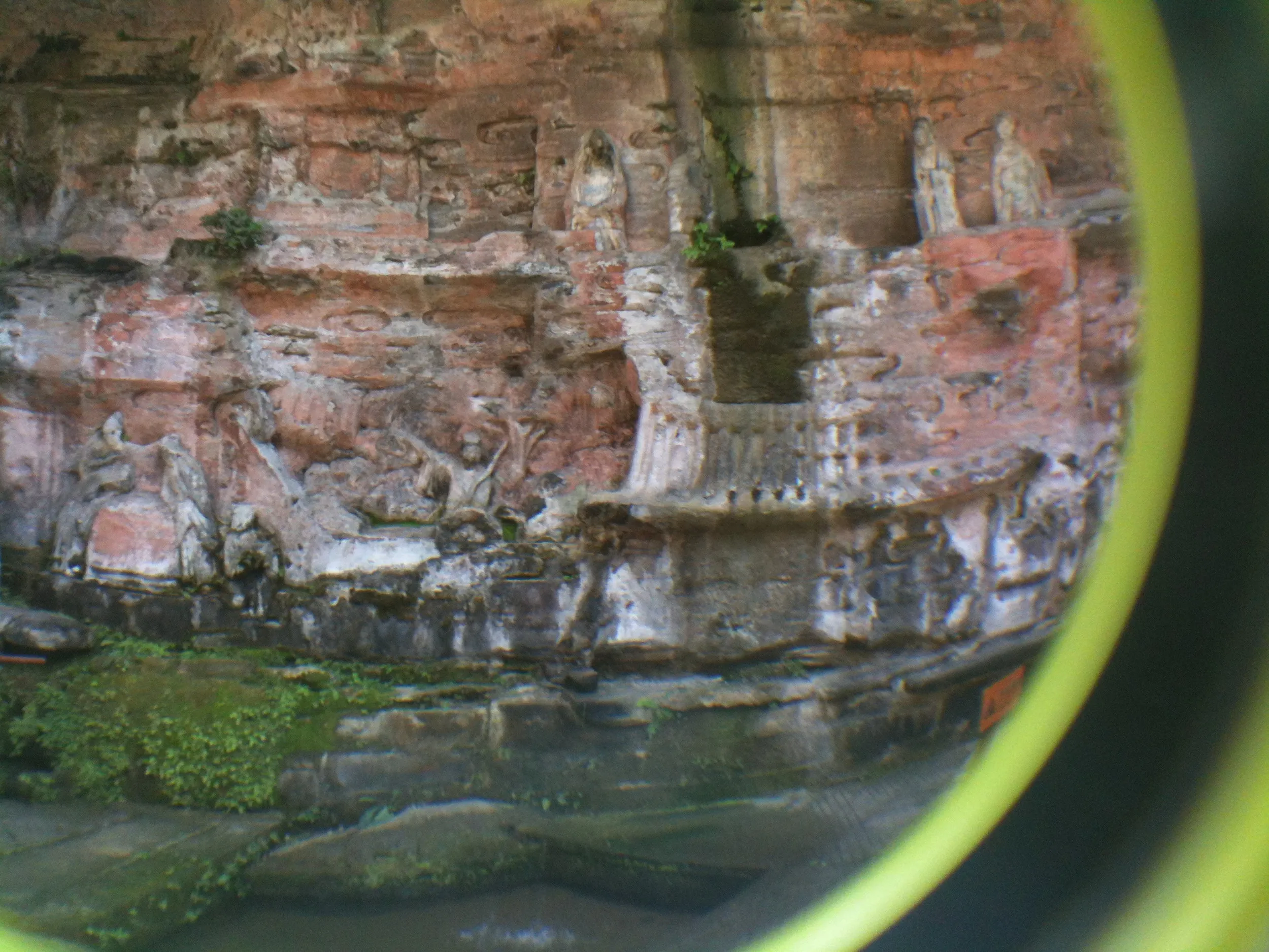 魚眼レンズで撮った寝大仏付近