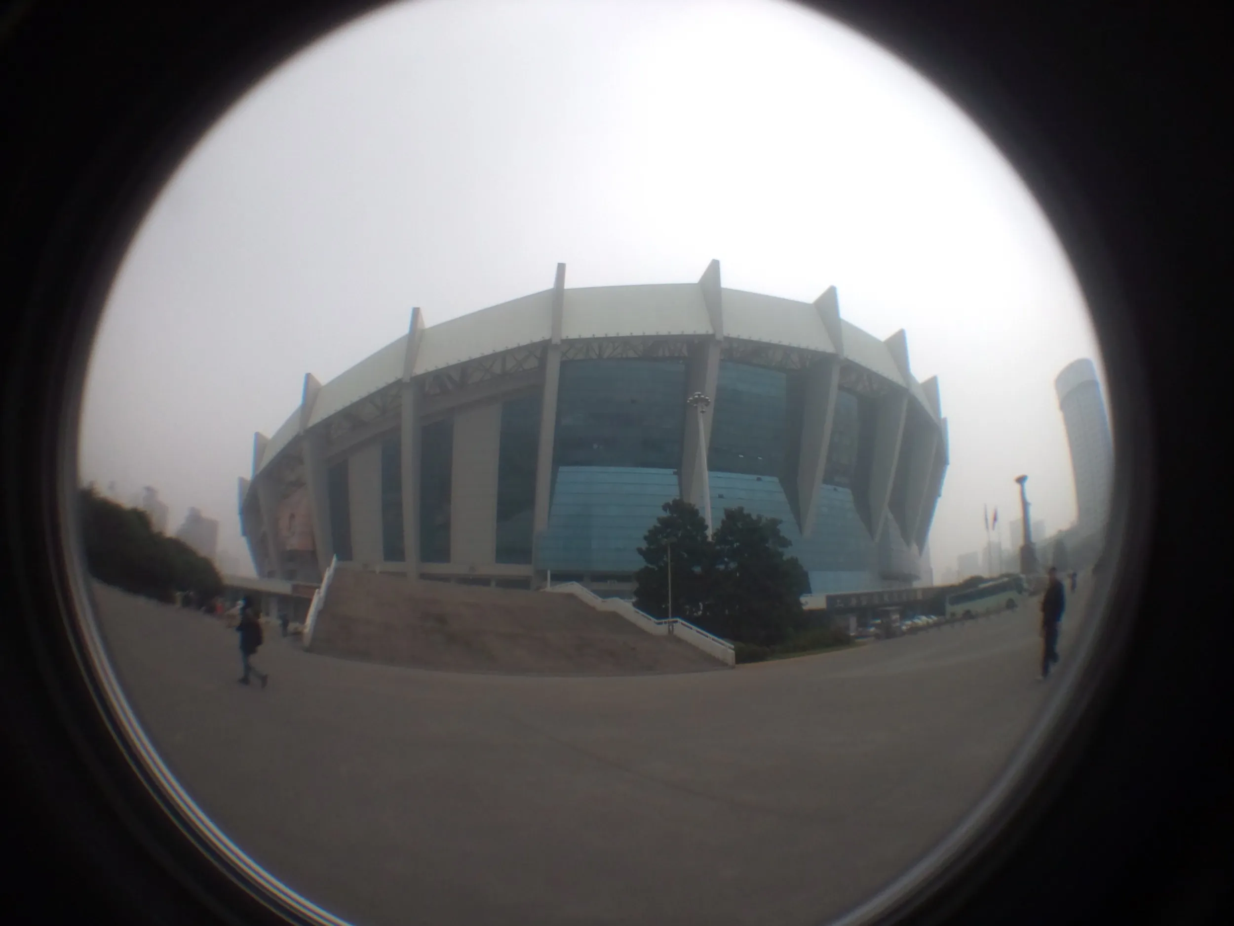 上海体育館と周辺の風景