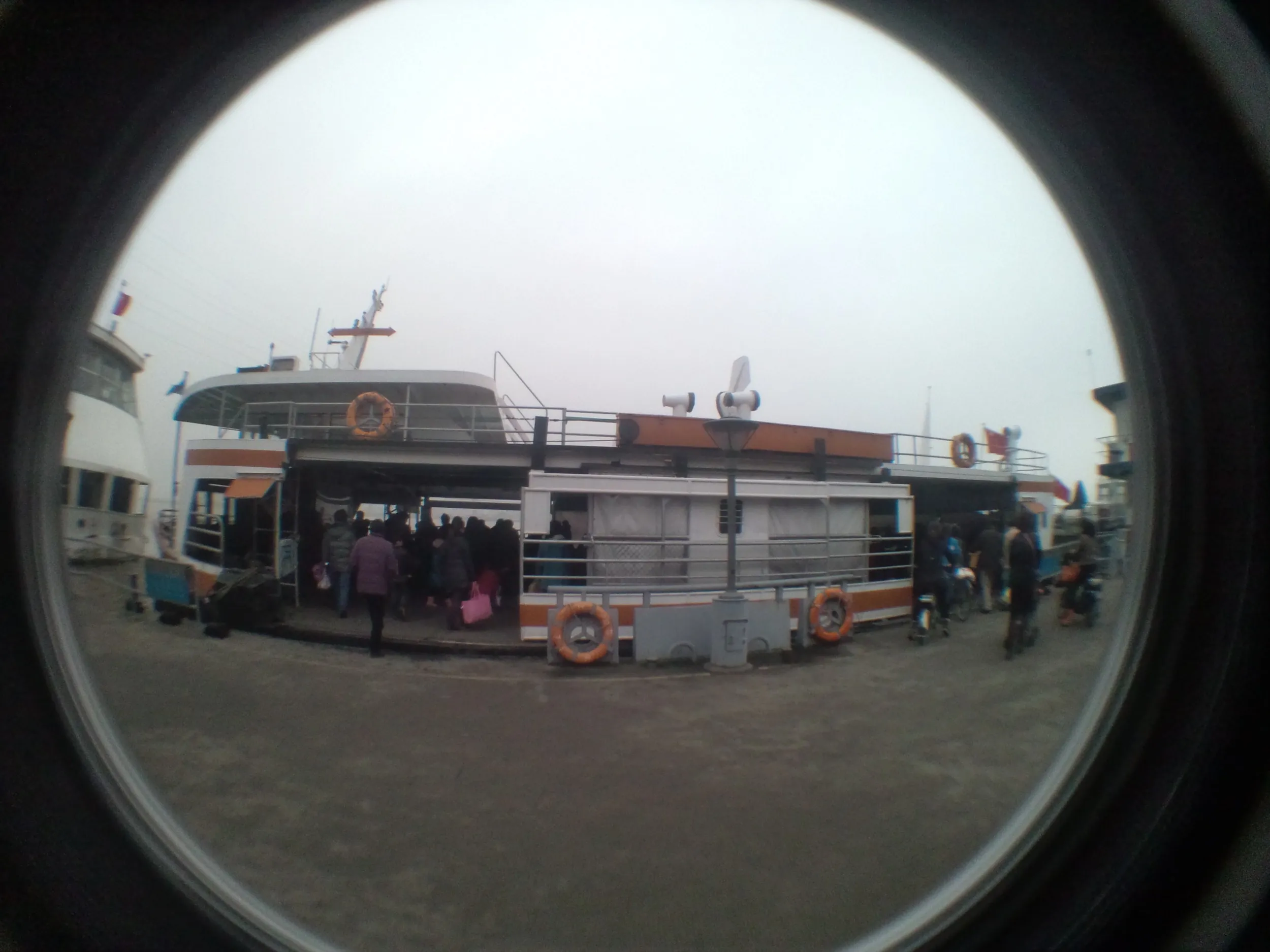 吴淞渡口、渡し船乗り場と船