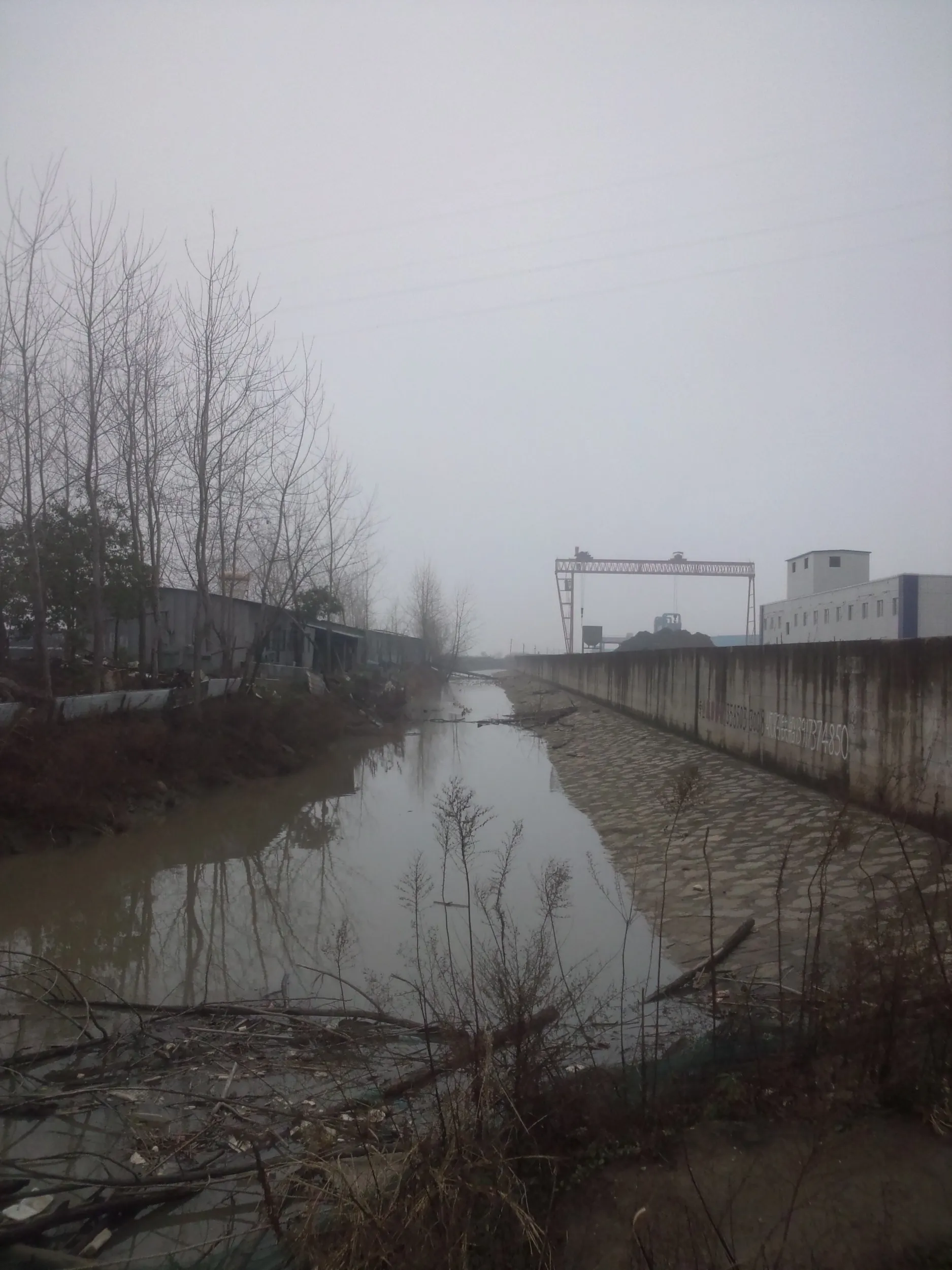三岔港村の渡し船乗り場周辺の風景
