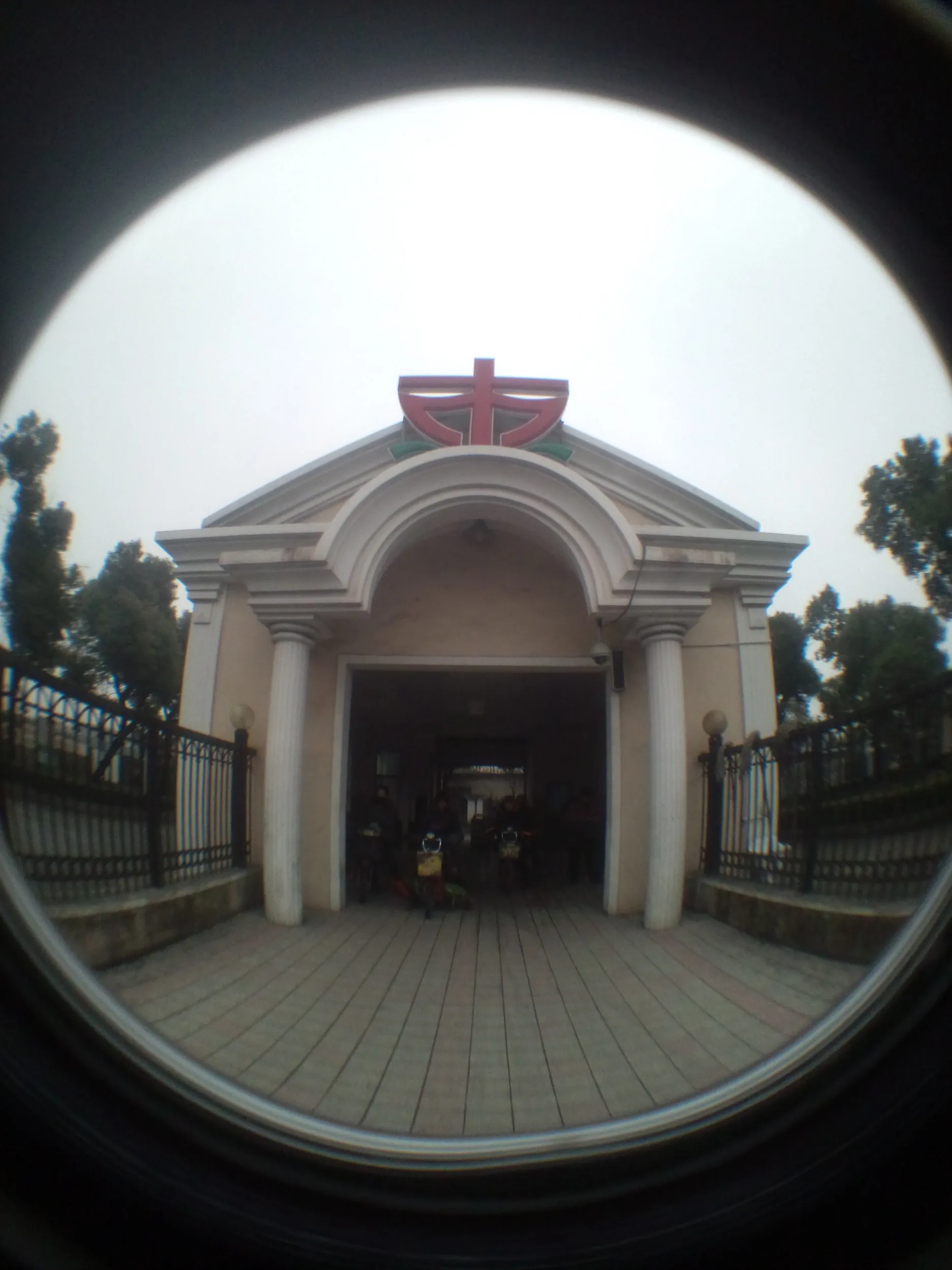 三岔港村の渡し船乗り場