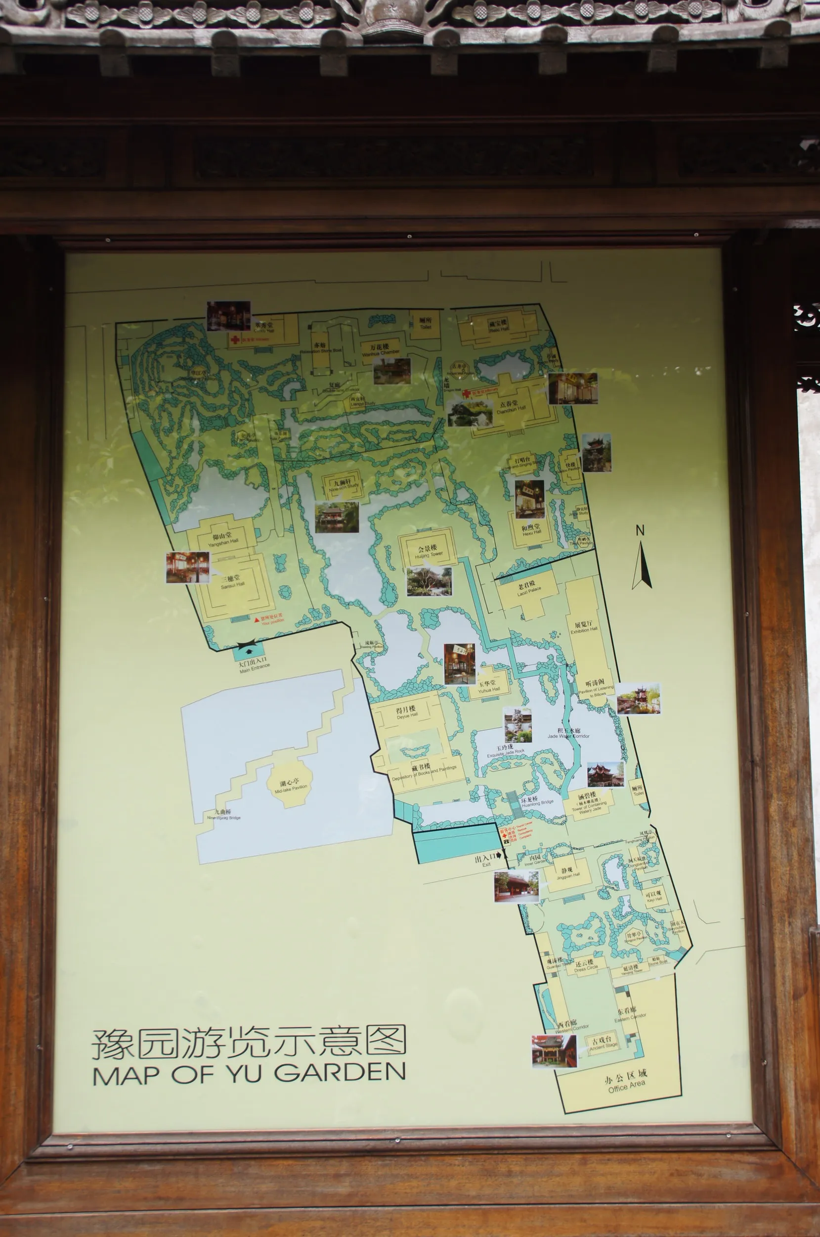 豫園の見取り図