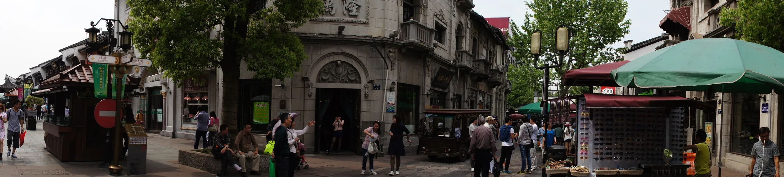 河坊街の歩行者天国 パノラマ撮影