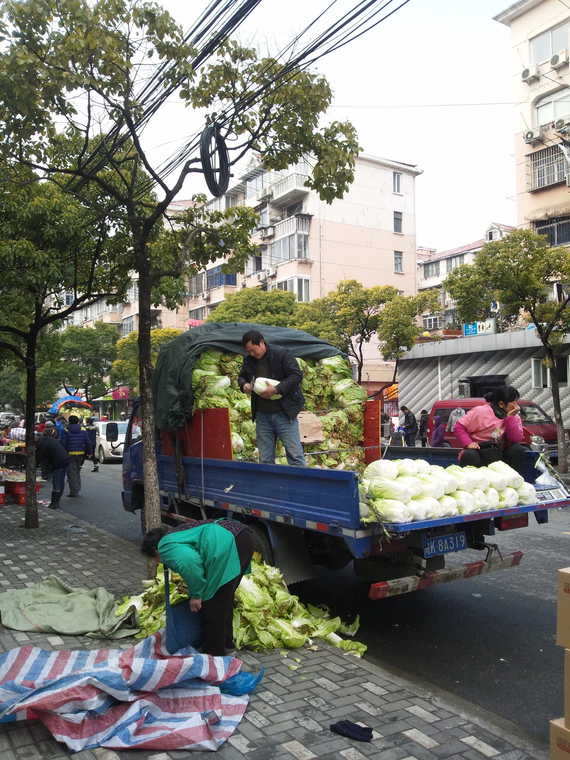 産地直送の野菜売り？
