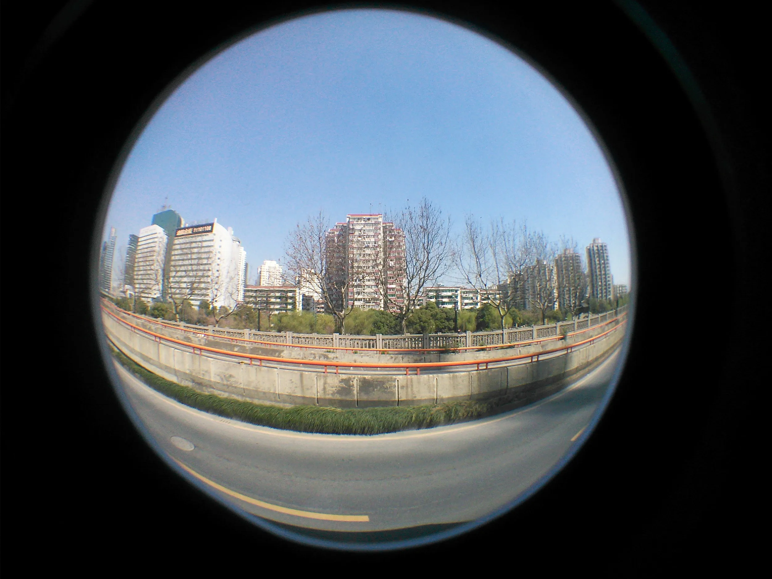 杭州の車窓風景