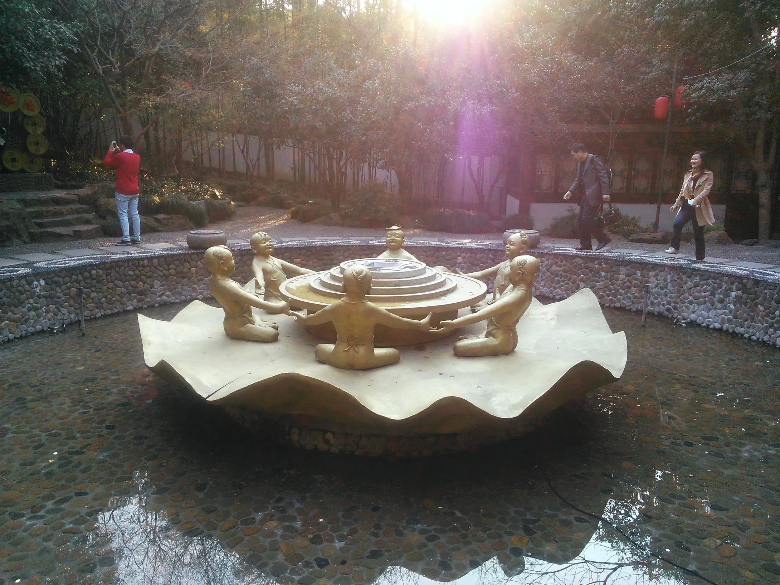 銭投げ遊びの場所