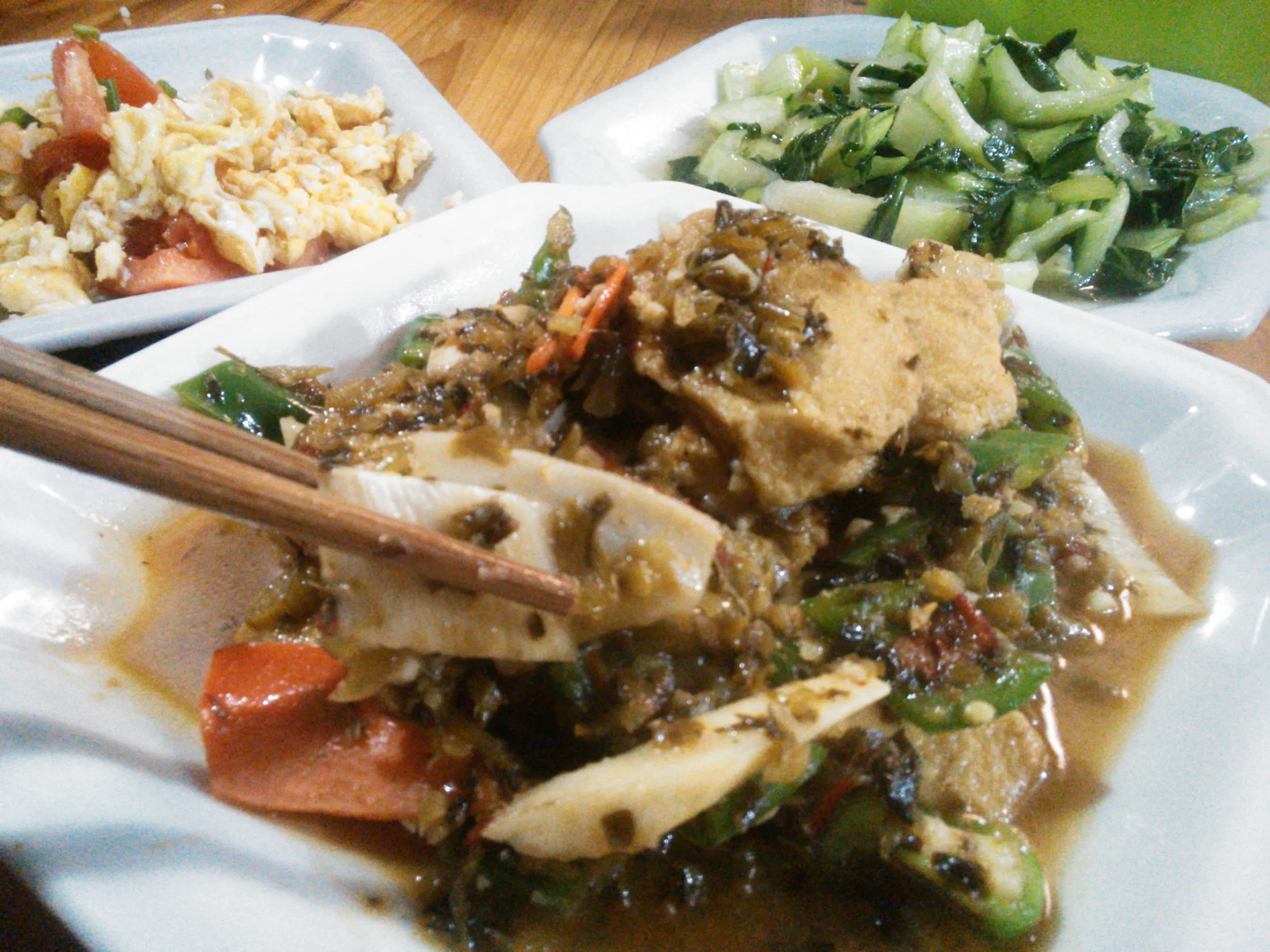 皮蛋と豆腐料理