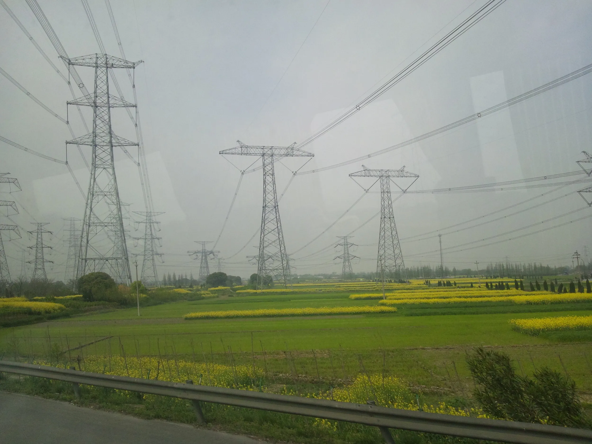 上海・杭州間の車窓風景