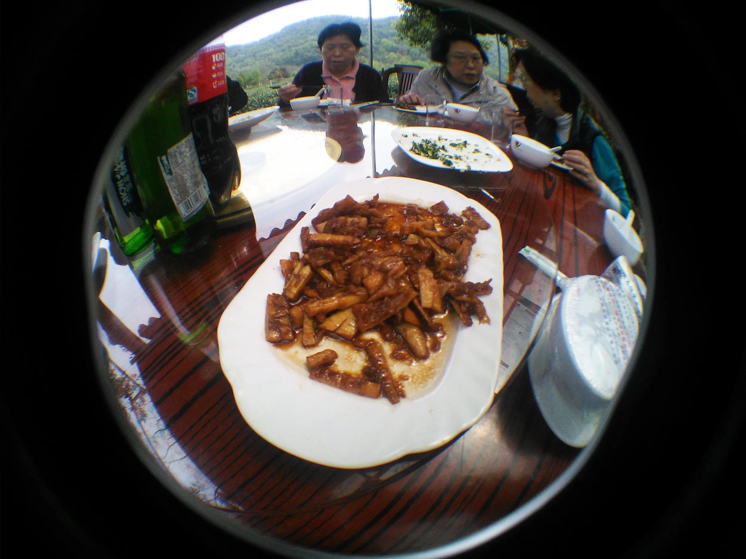 産地にて杭州の家庭料理を食す