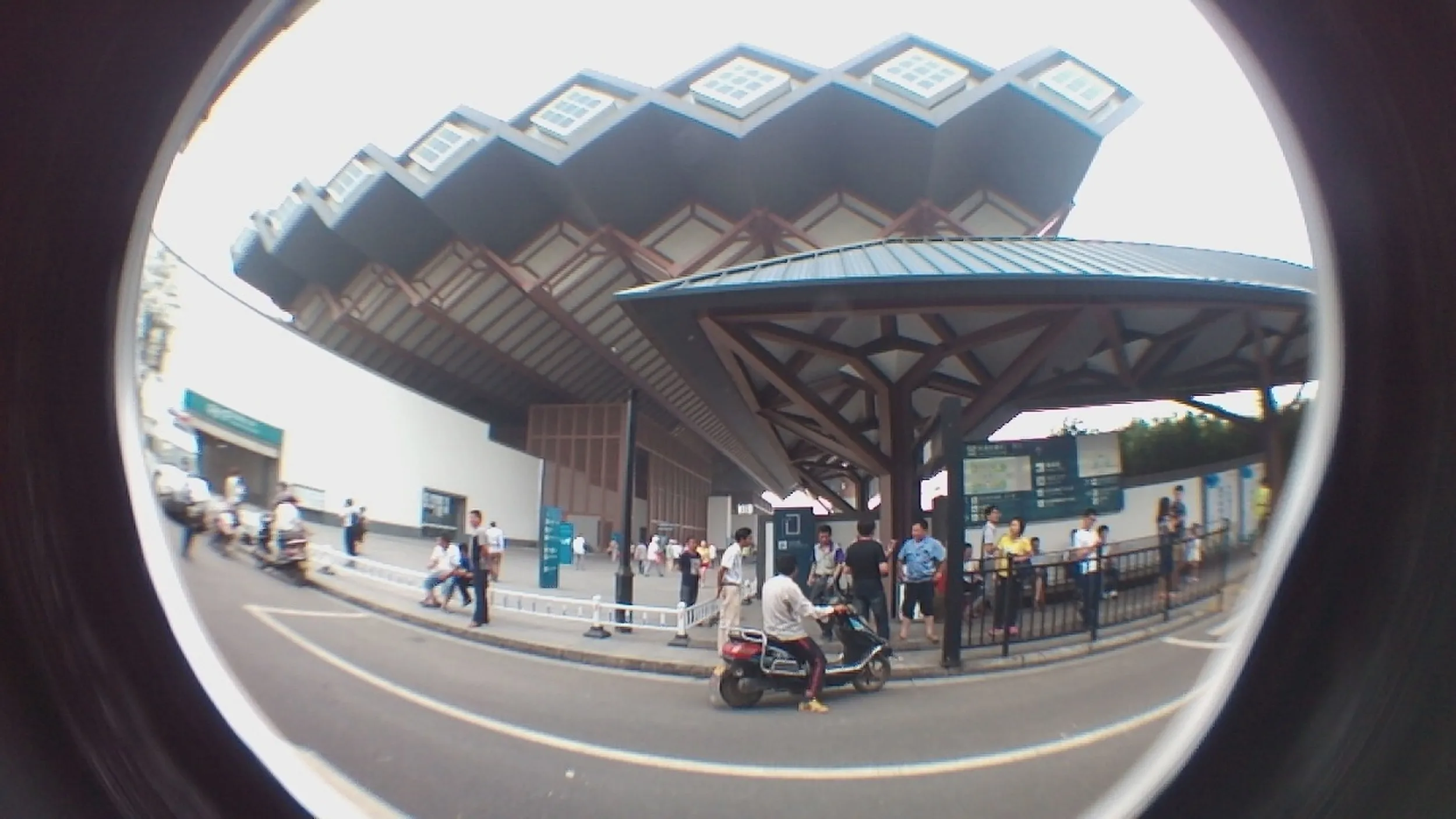 蘇州駅傍のバス乗り場