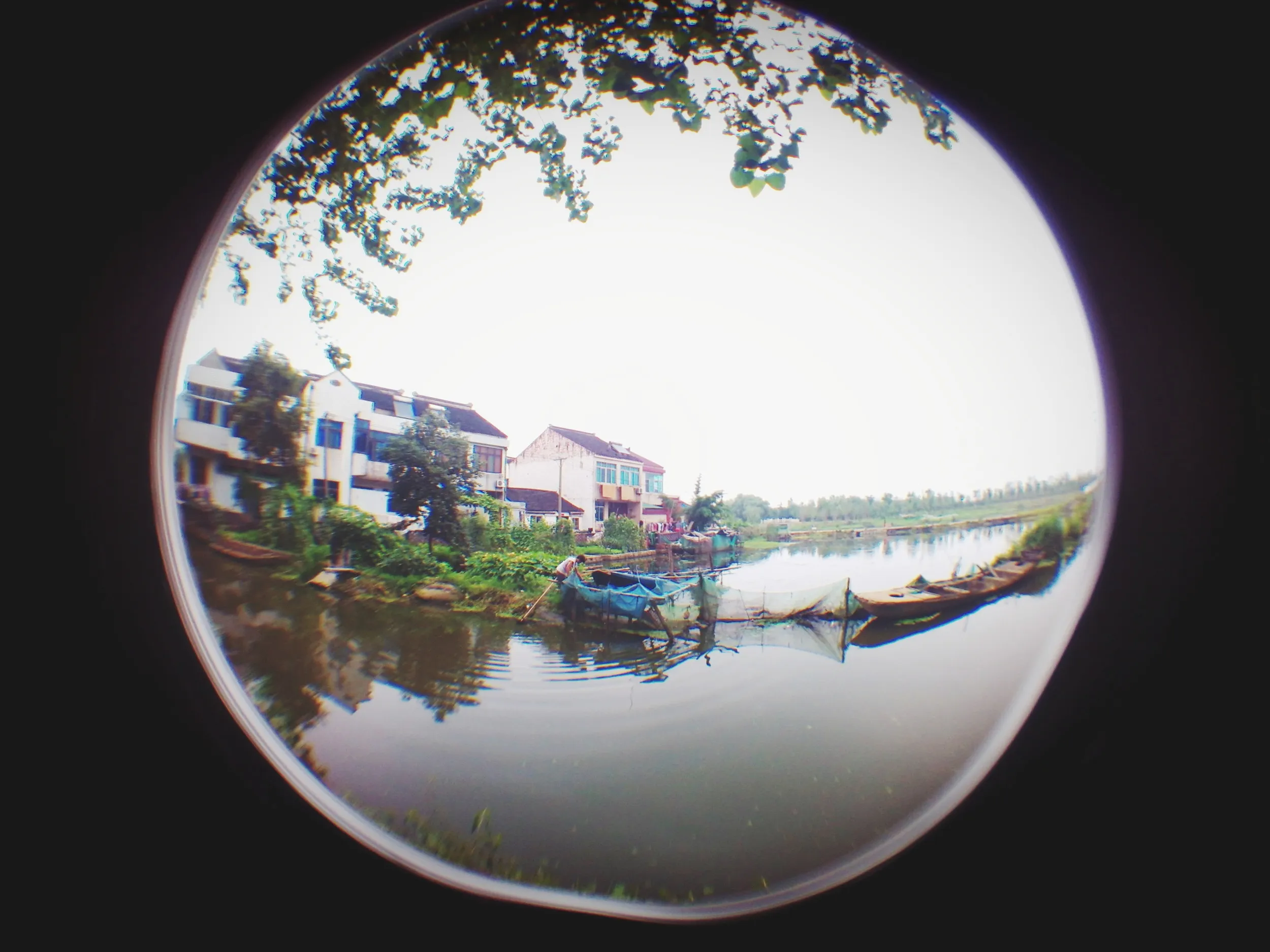 蘇州虎丘湿地公園付近の民家