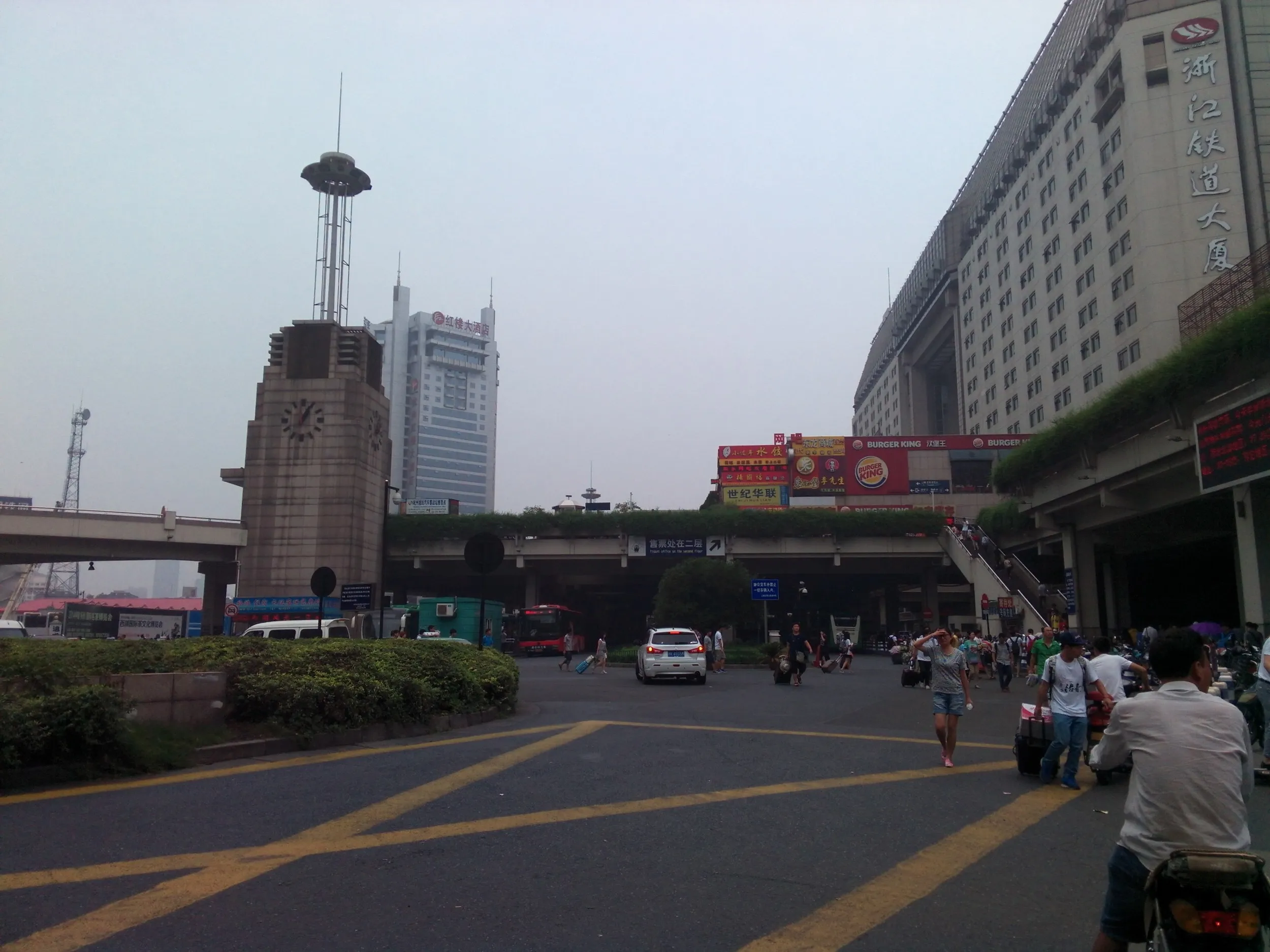 杭州駅から古楼へ徒歩移動