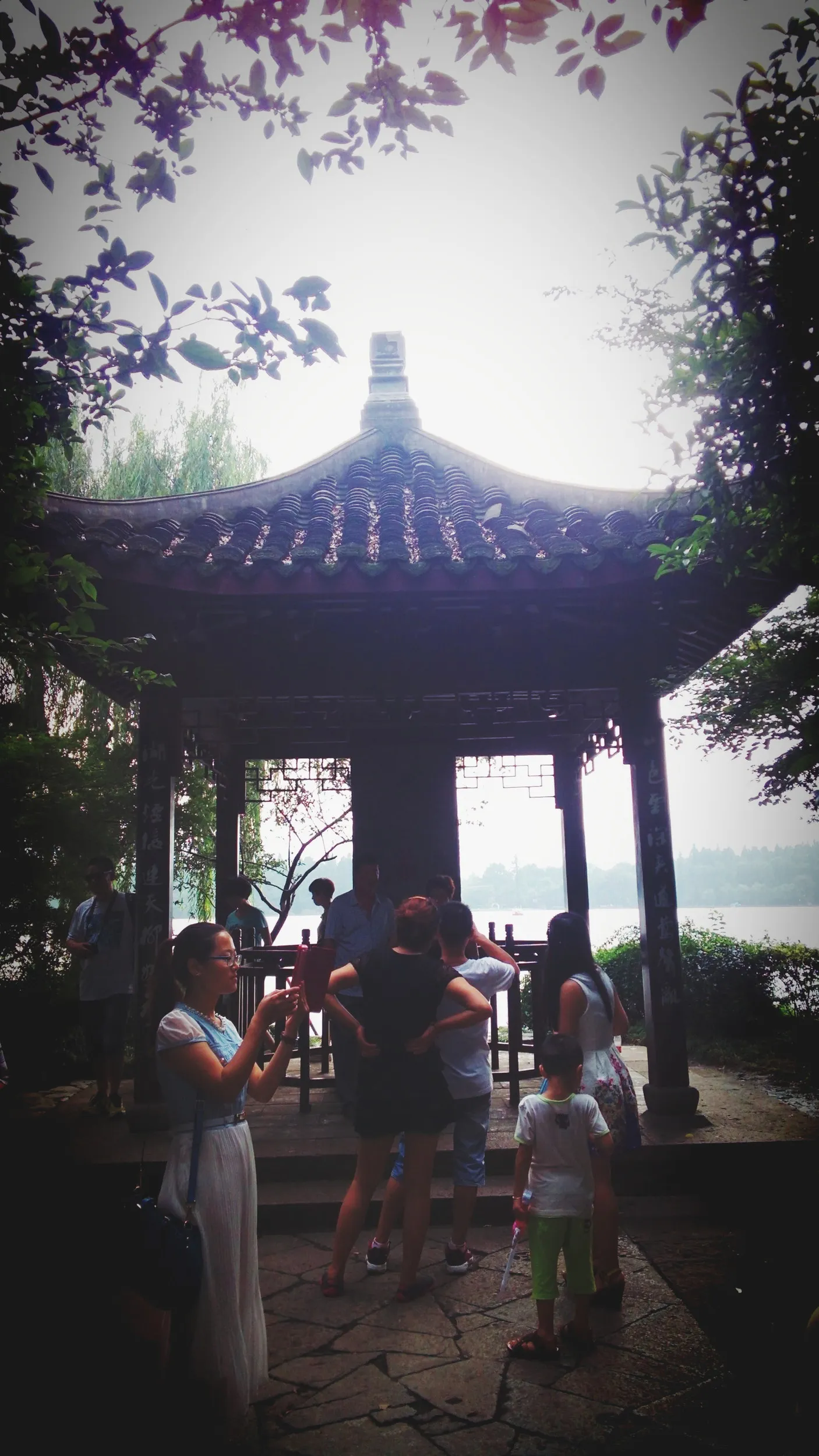 蘇堤、蘇堤春暁の石碑がある場所