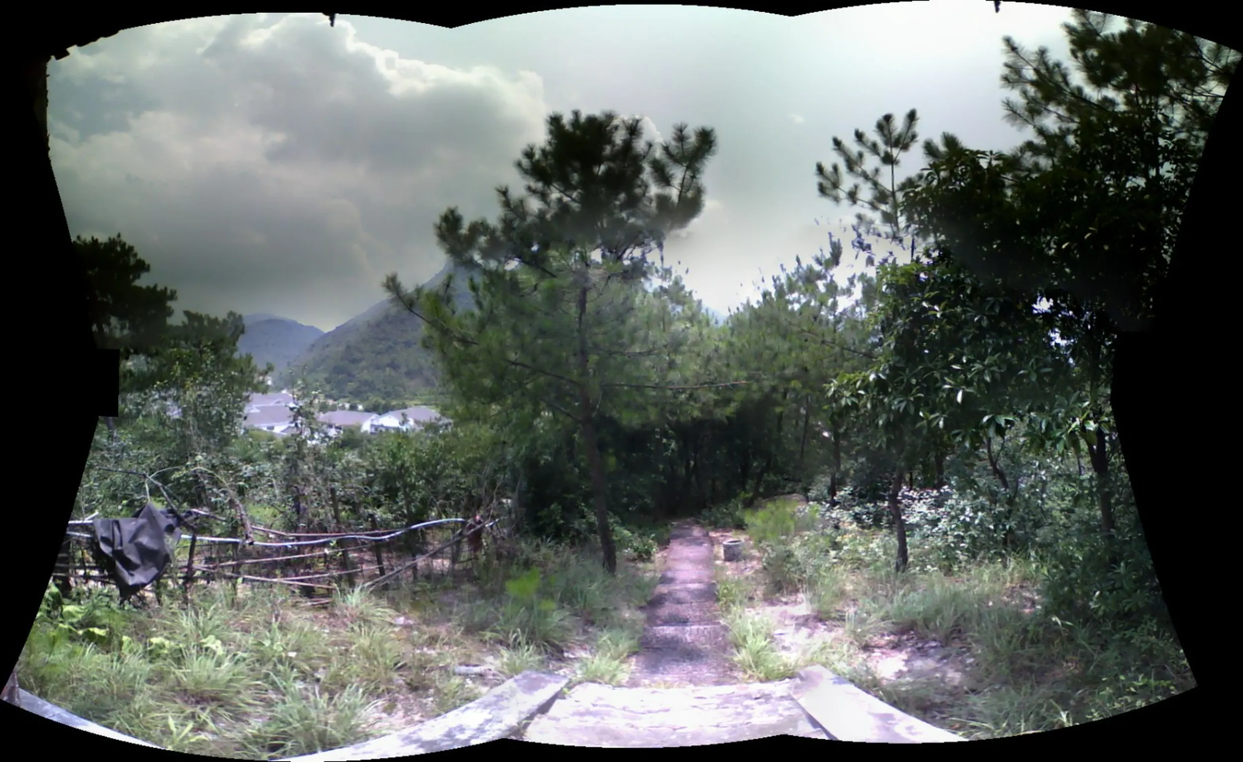 休憩所からパノラマ撮影