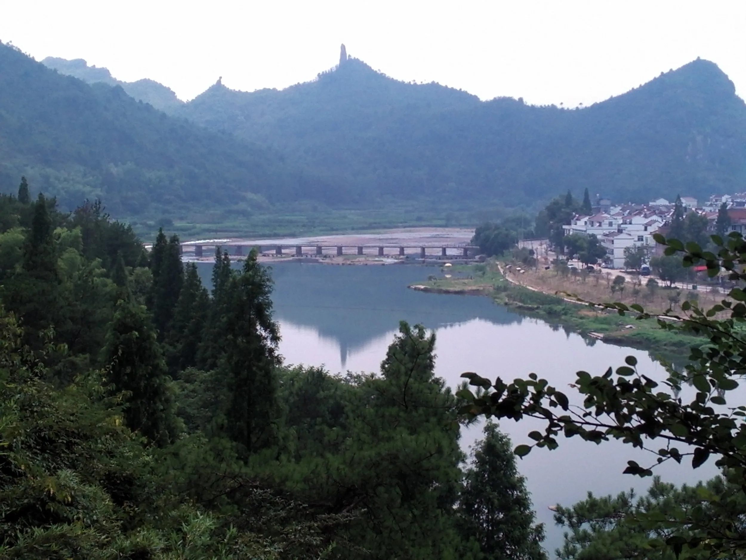 崑岩洞天付近から眺めた風景