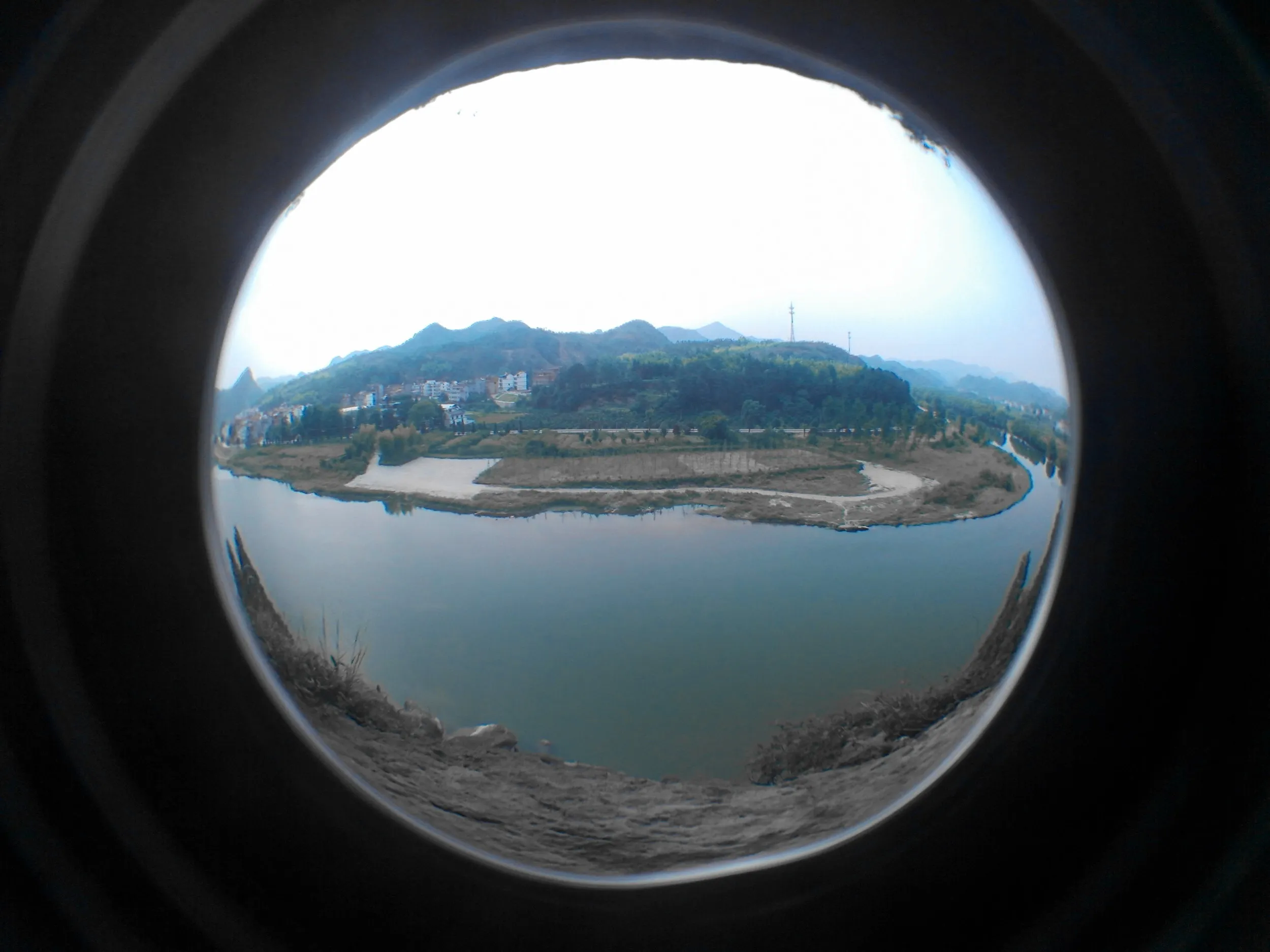 崖の上からの風景