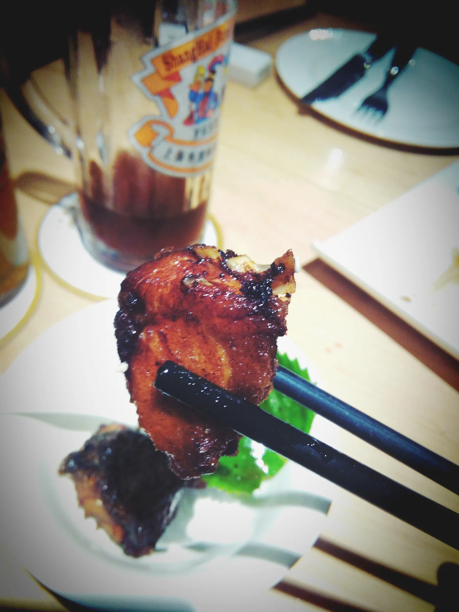 外灘啤酒總匯の魚の燻製