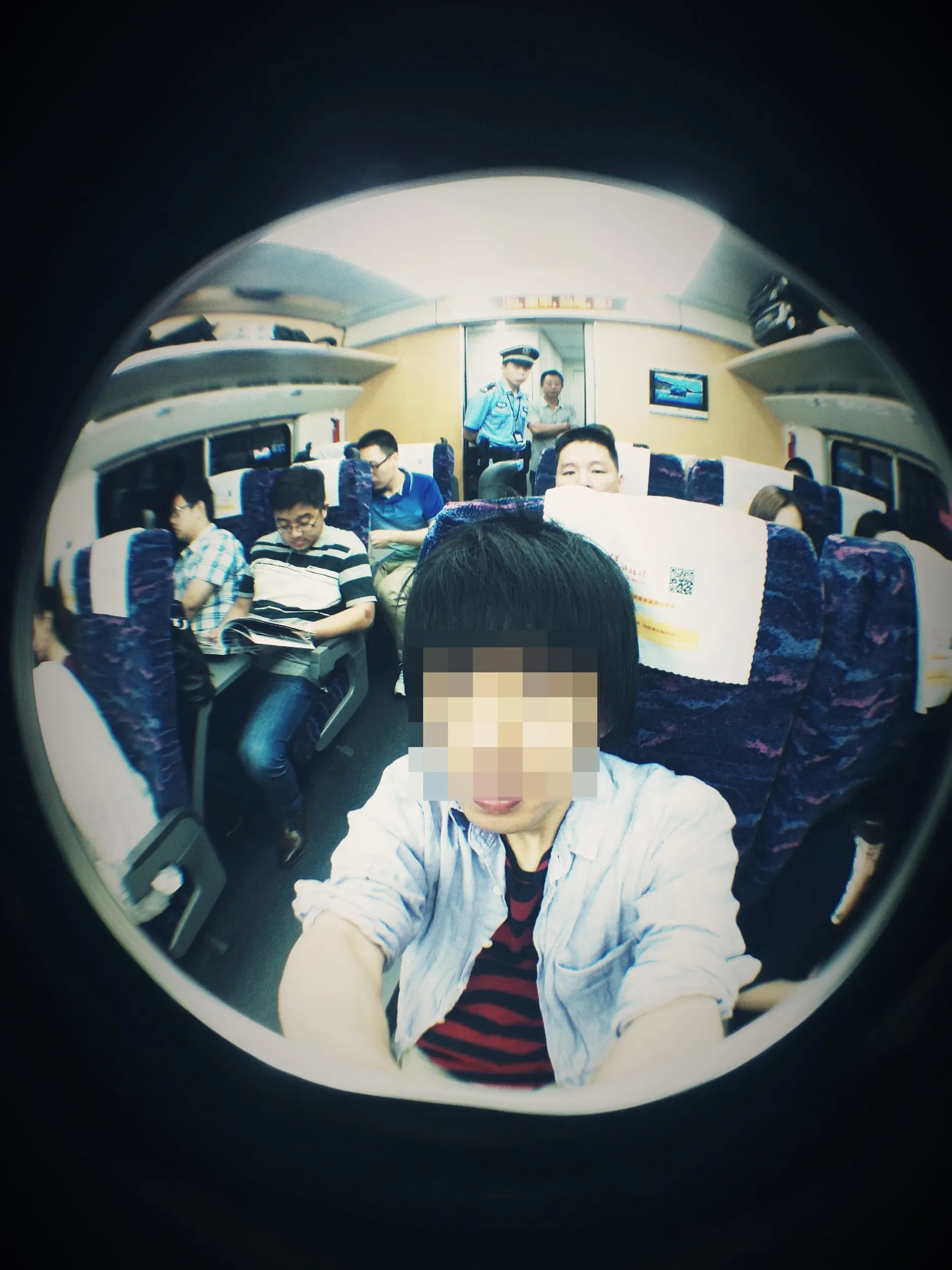 和諧号で記念撮影