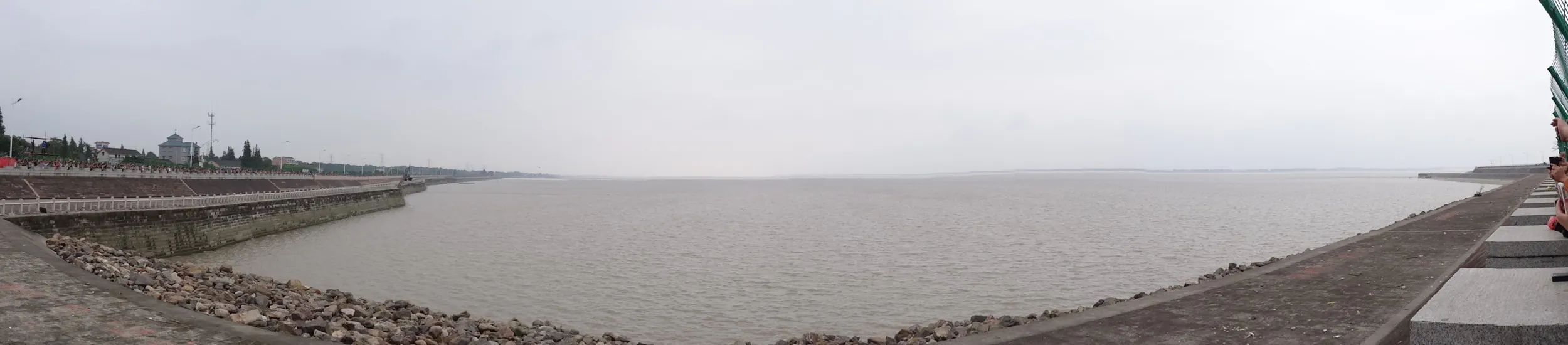 大潮・逆流をHX-50Vでパノラマ撮影