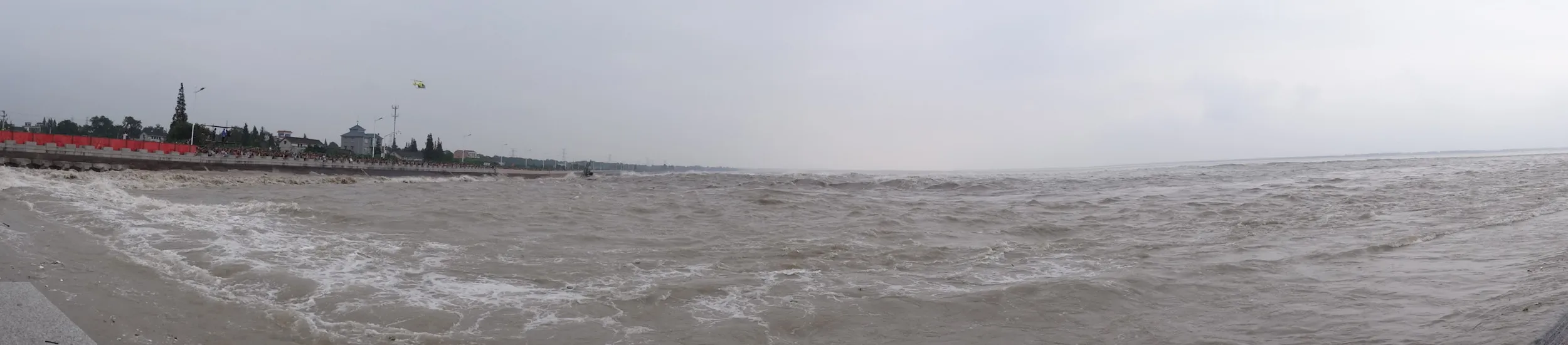 大潮・逆流をHX-50Vでパノラマ撮影