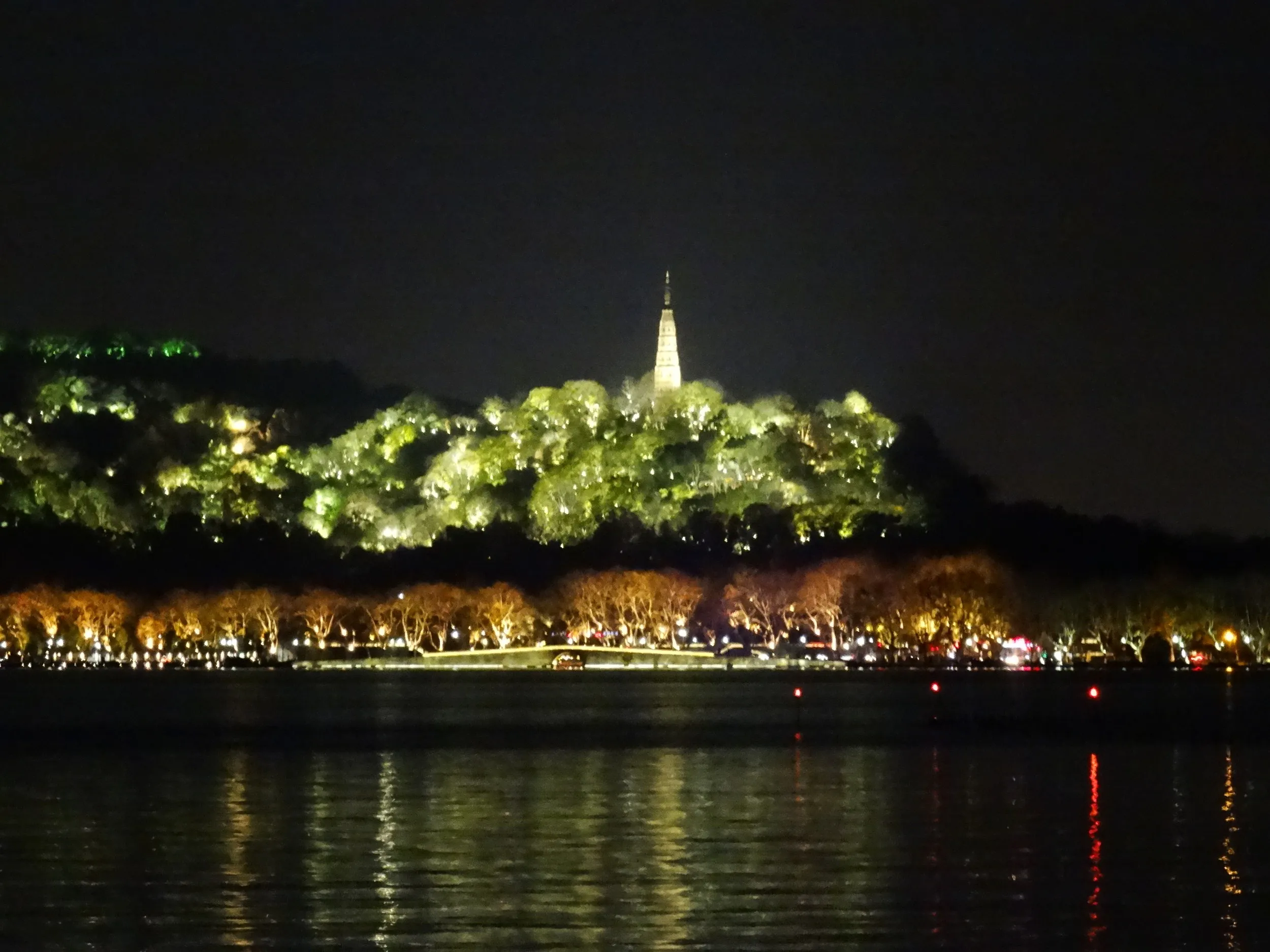 夜の杭州＆西湖