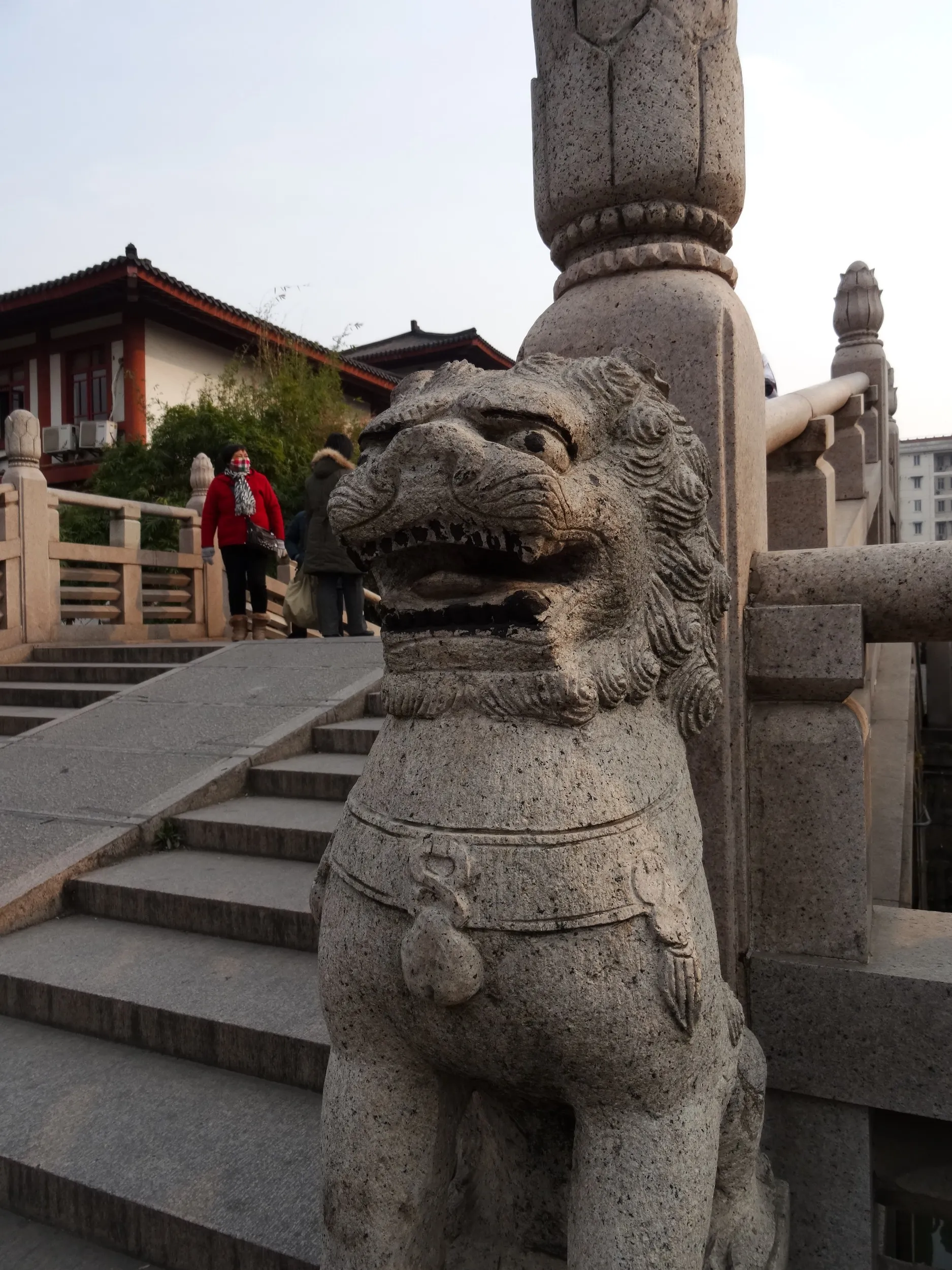 南翔老街、歩行者天国を観光