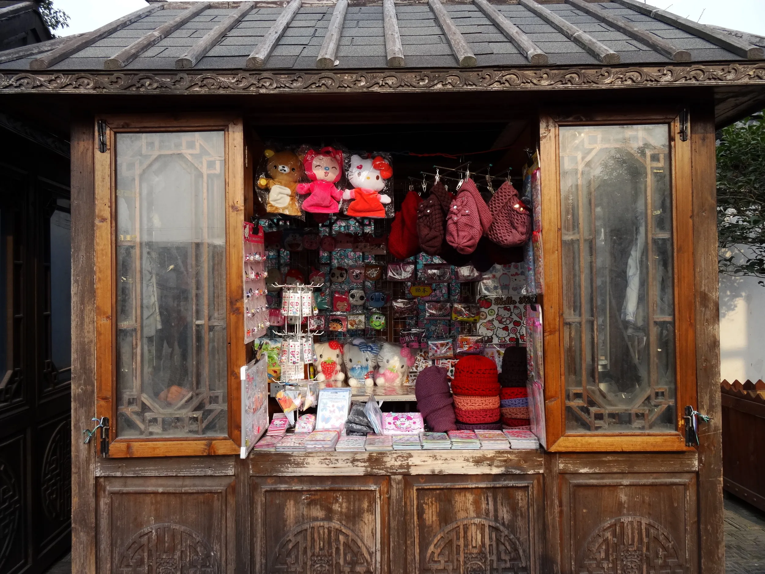 南翔老街、歩行者天国を観光