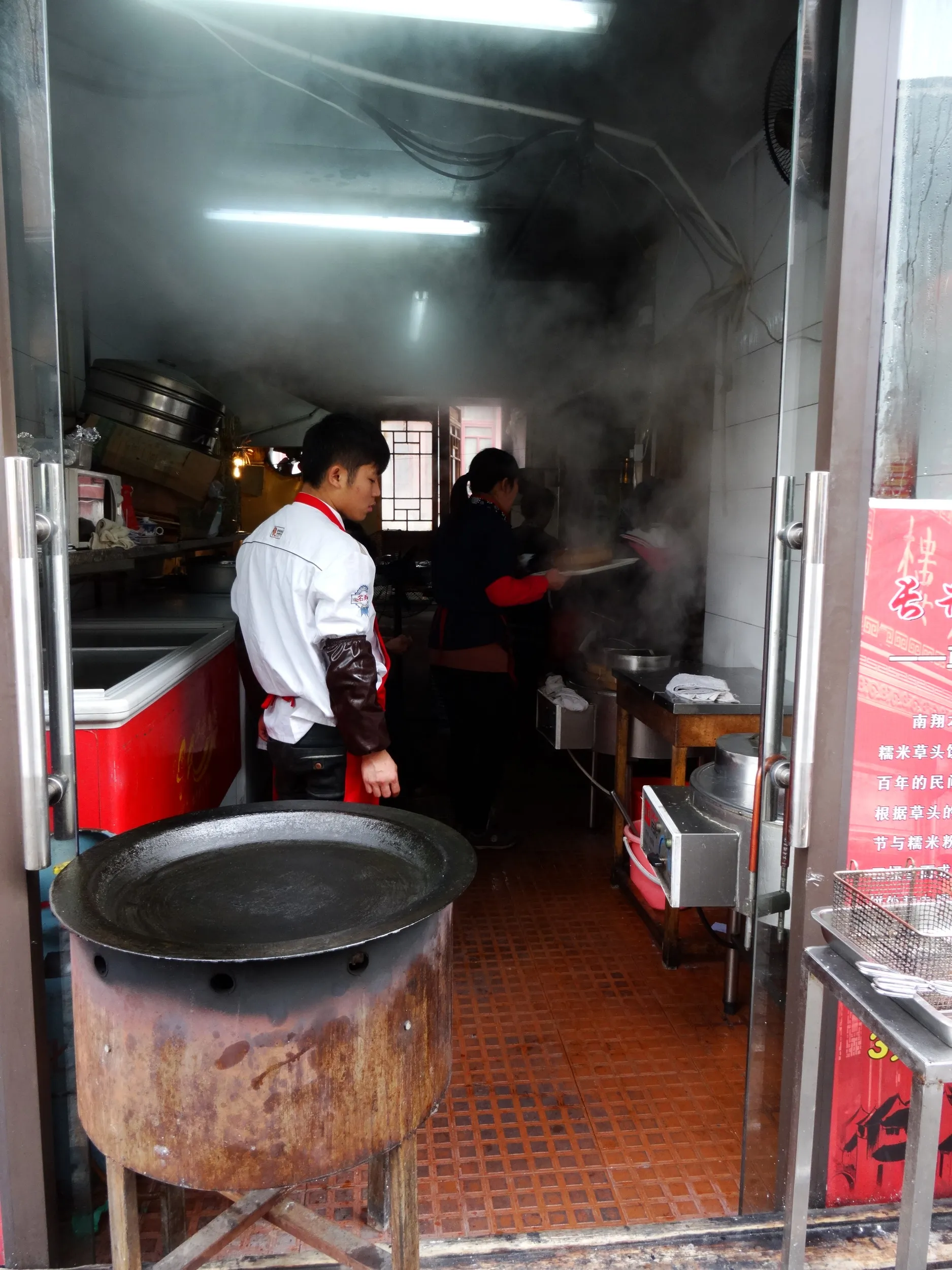 南翔老街、歩行者天国を観光