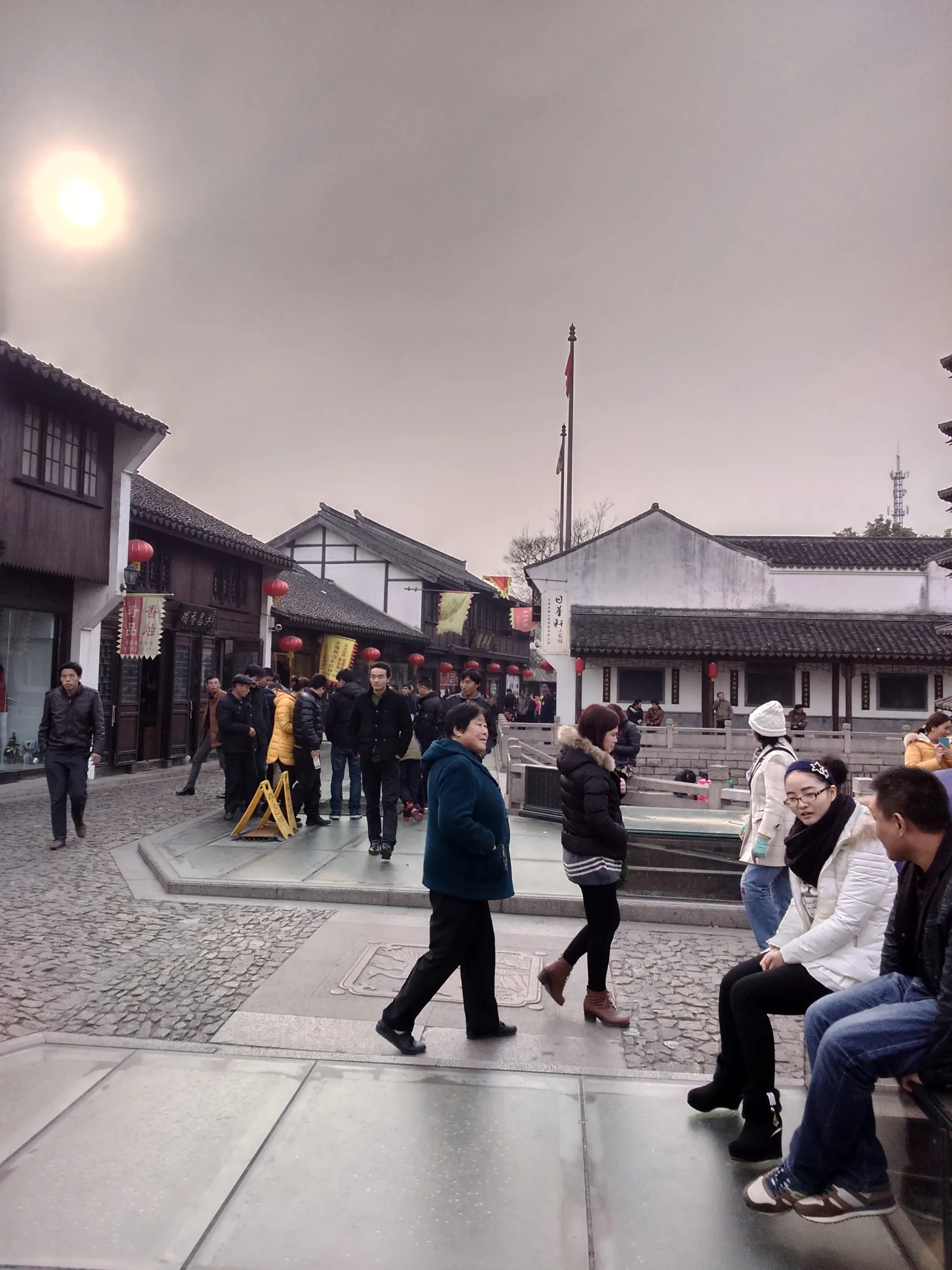 南翔老街、歩行者天国を観光