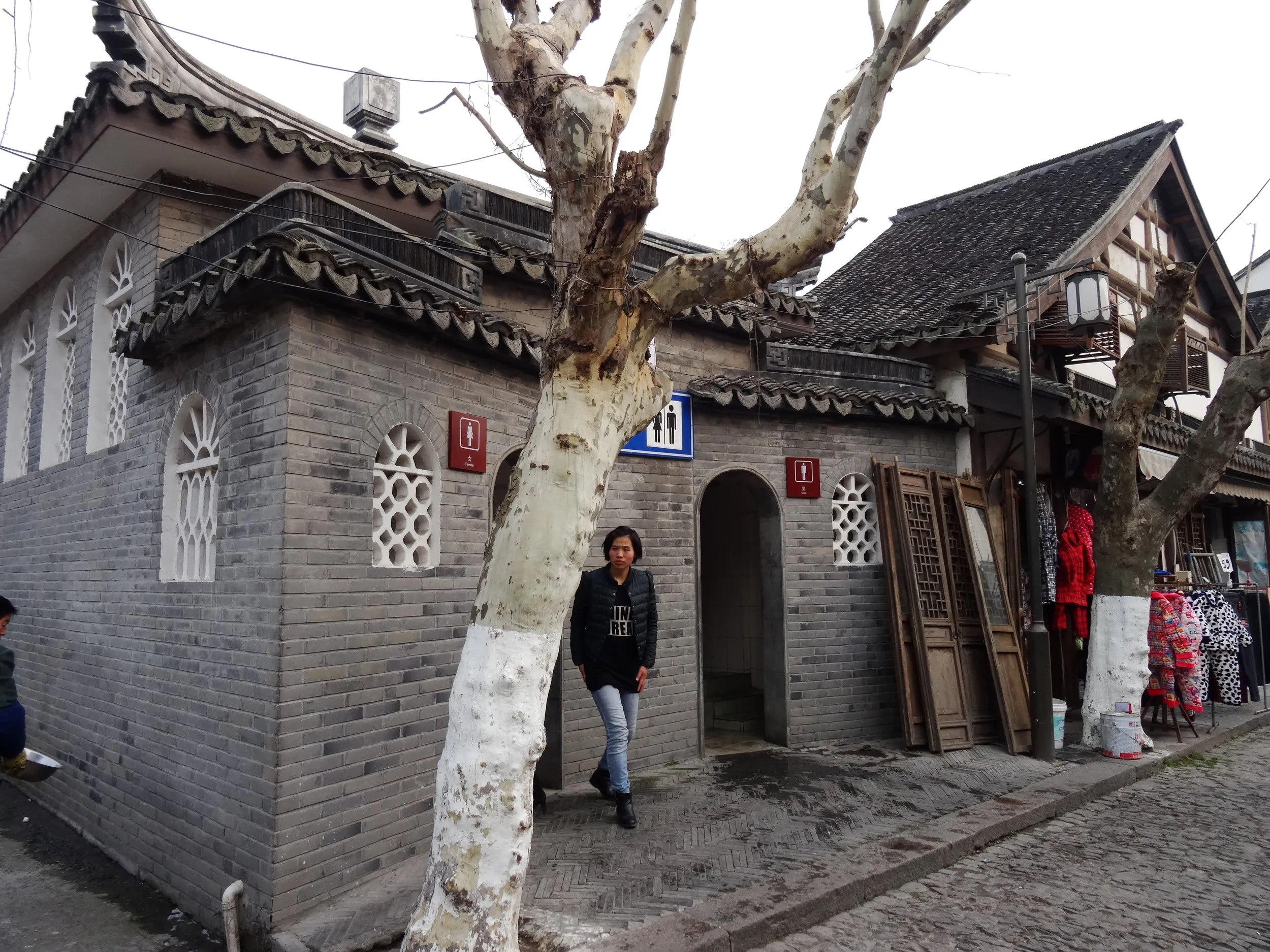 南翔老街、歩行者天国を観光