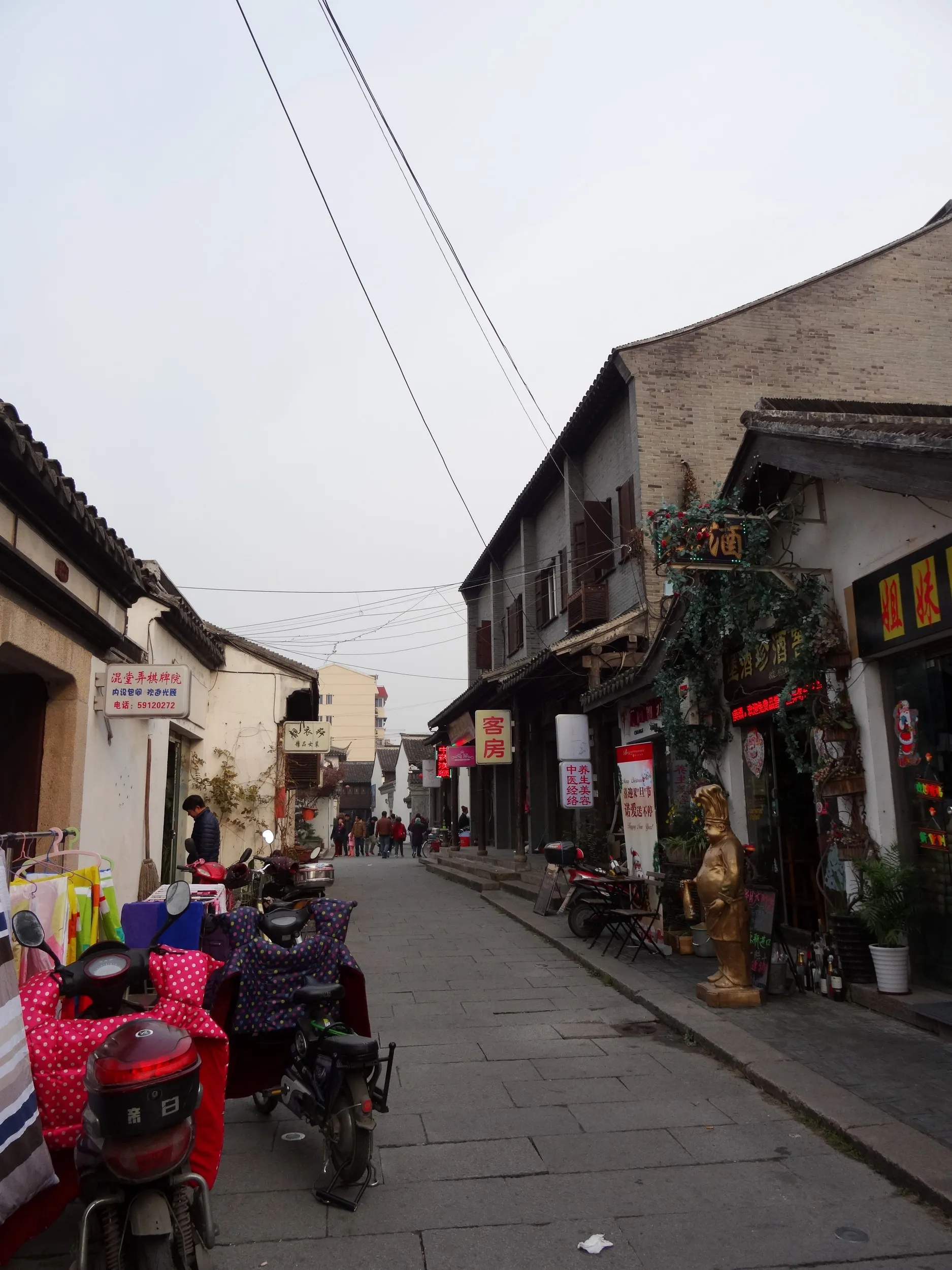 南翔老街、歩行者天国を観光