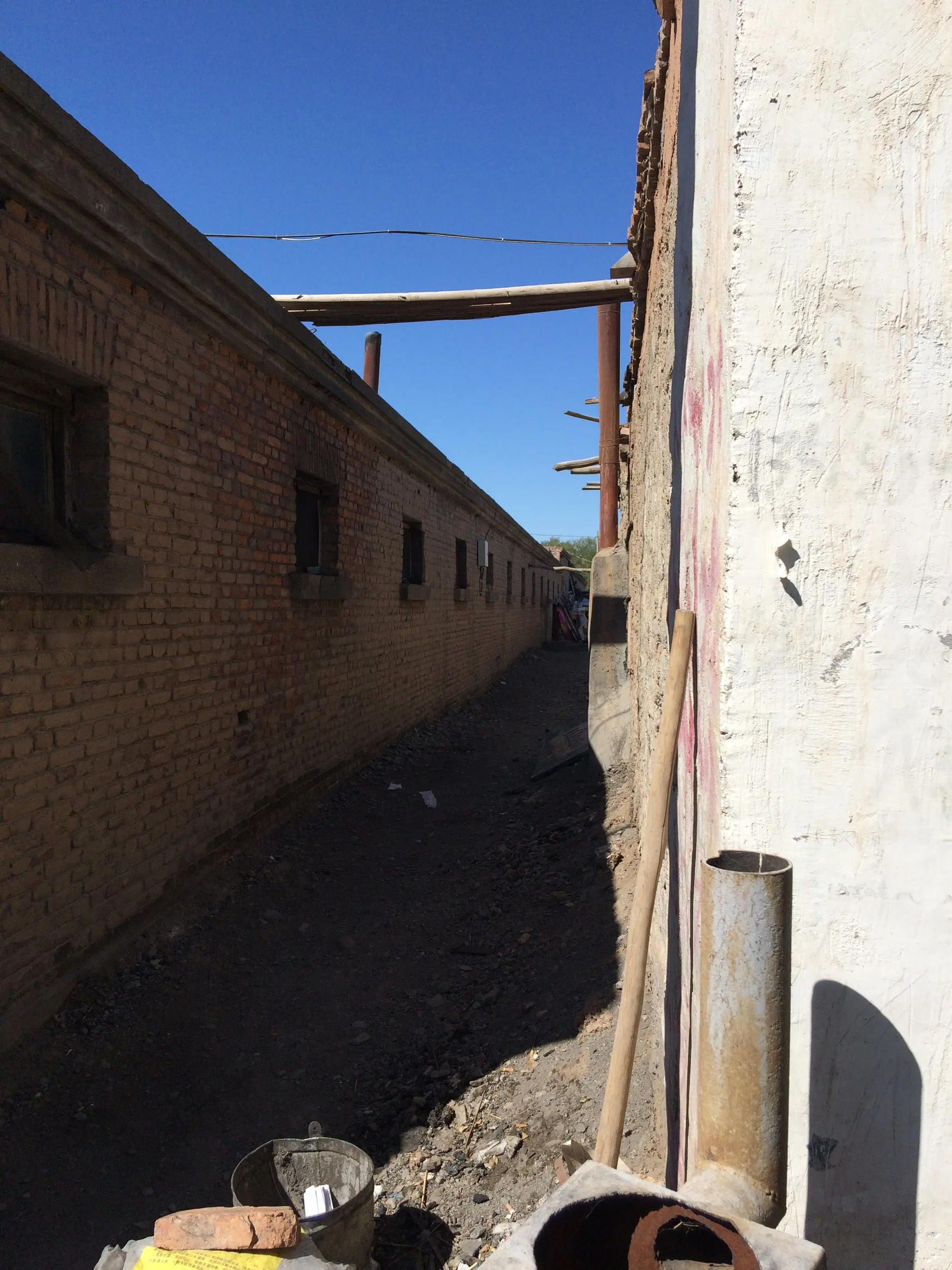 大河沿鎮の市場周辺