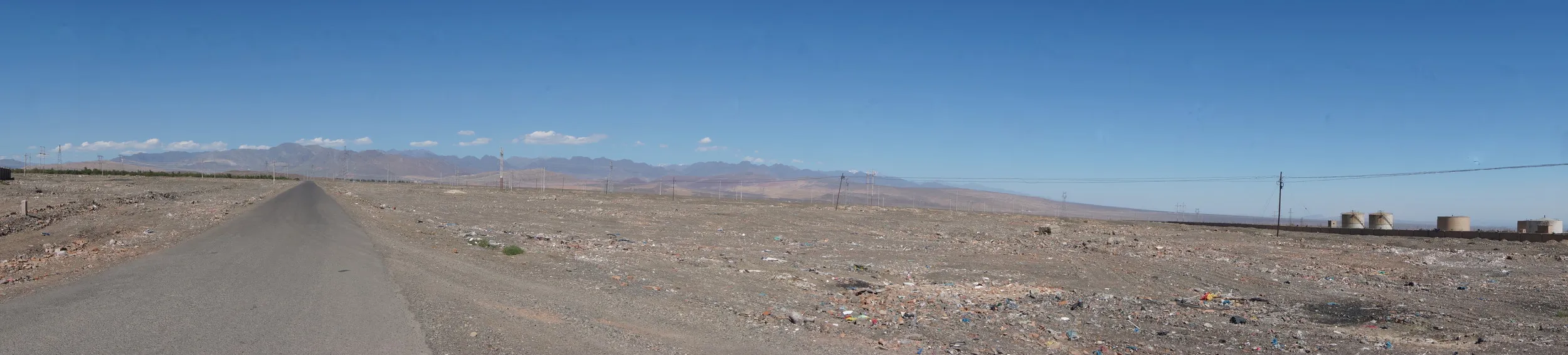 砂漠地帯のパノラマ