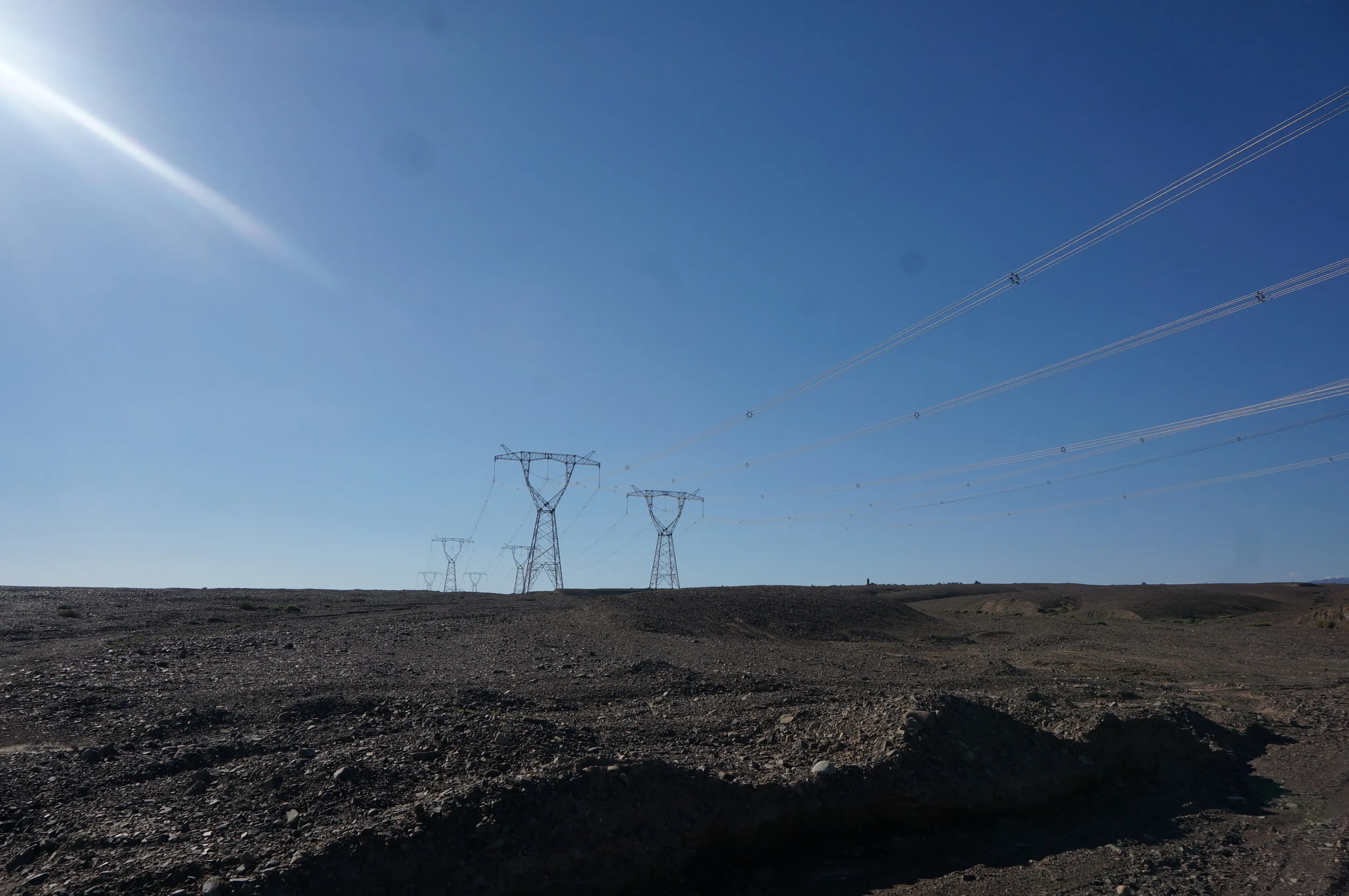 砂漠地帯を散歩