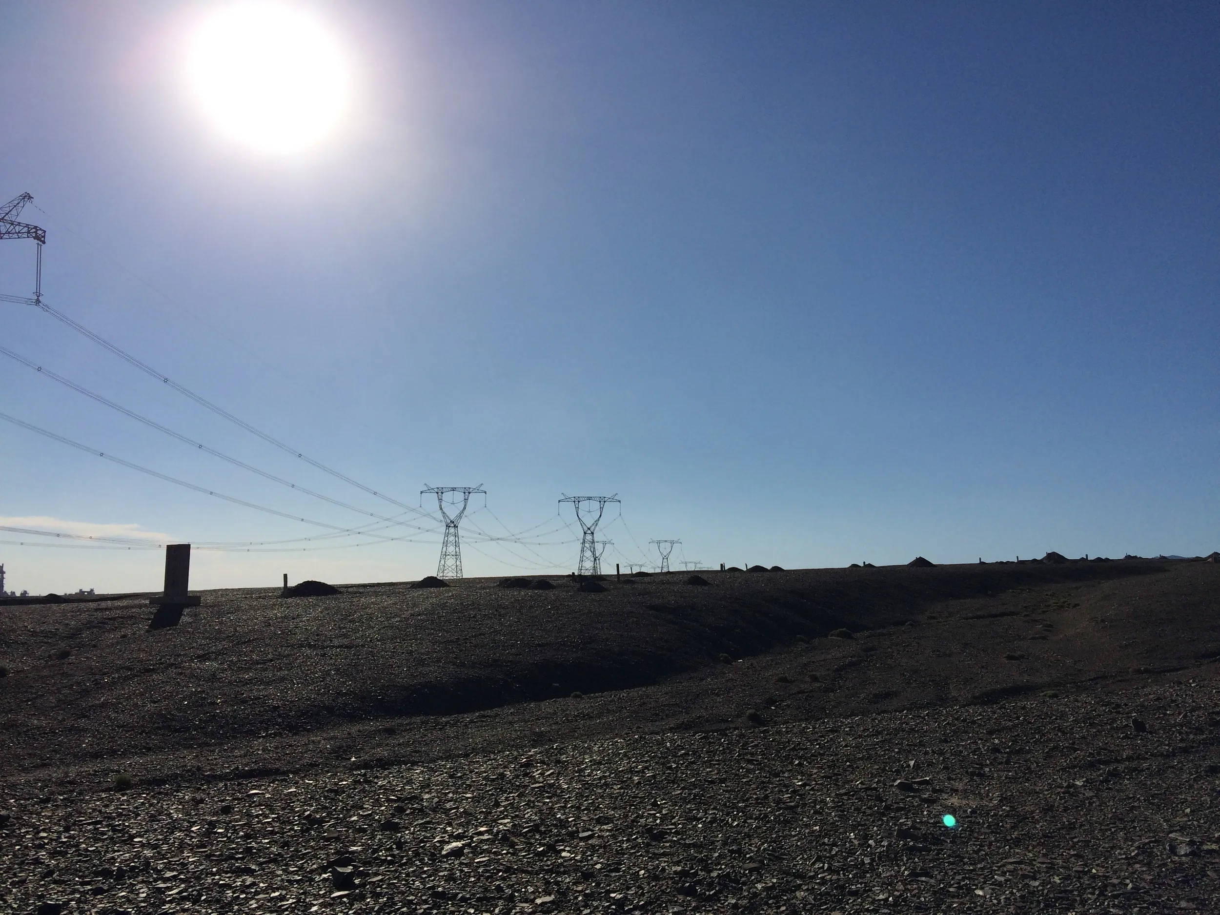 砂漠地帯を散歩