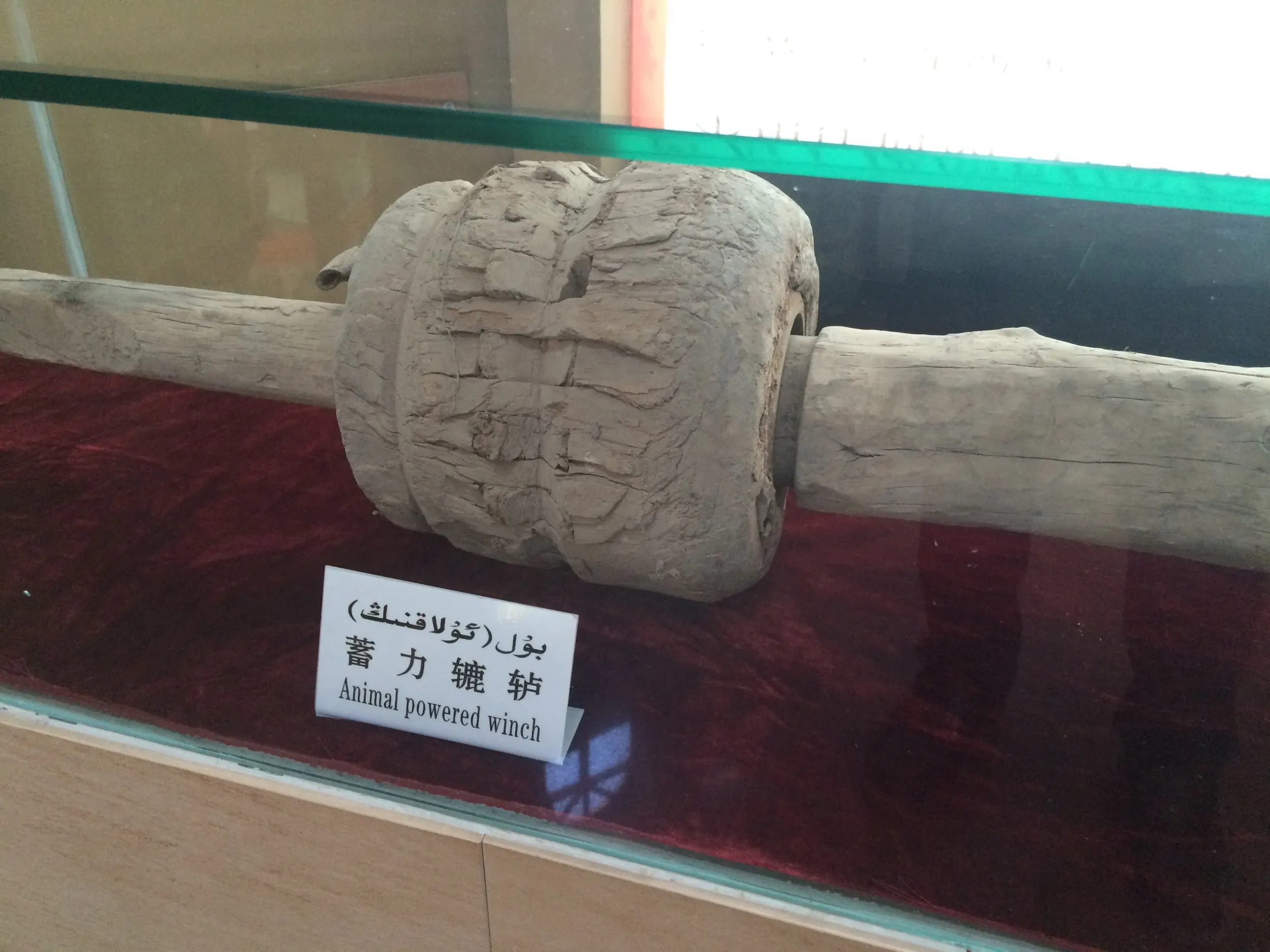 カレーズの縦断面図や模型