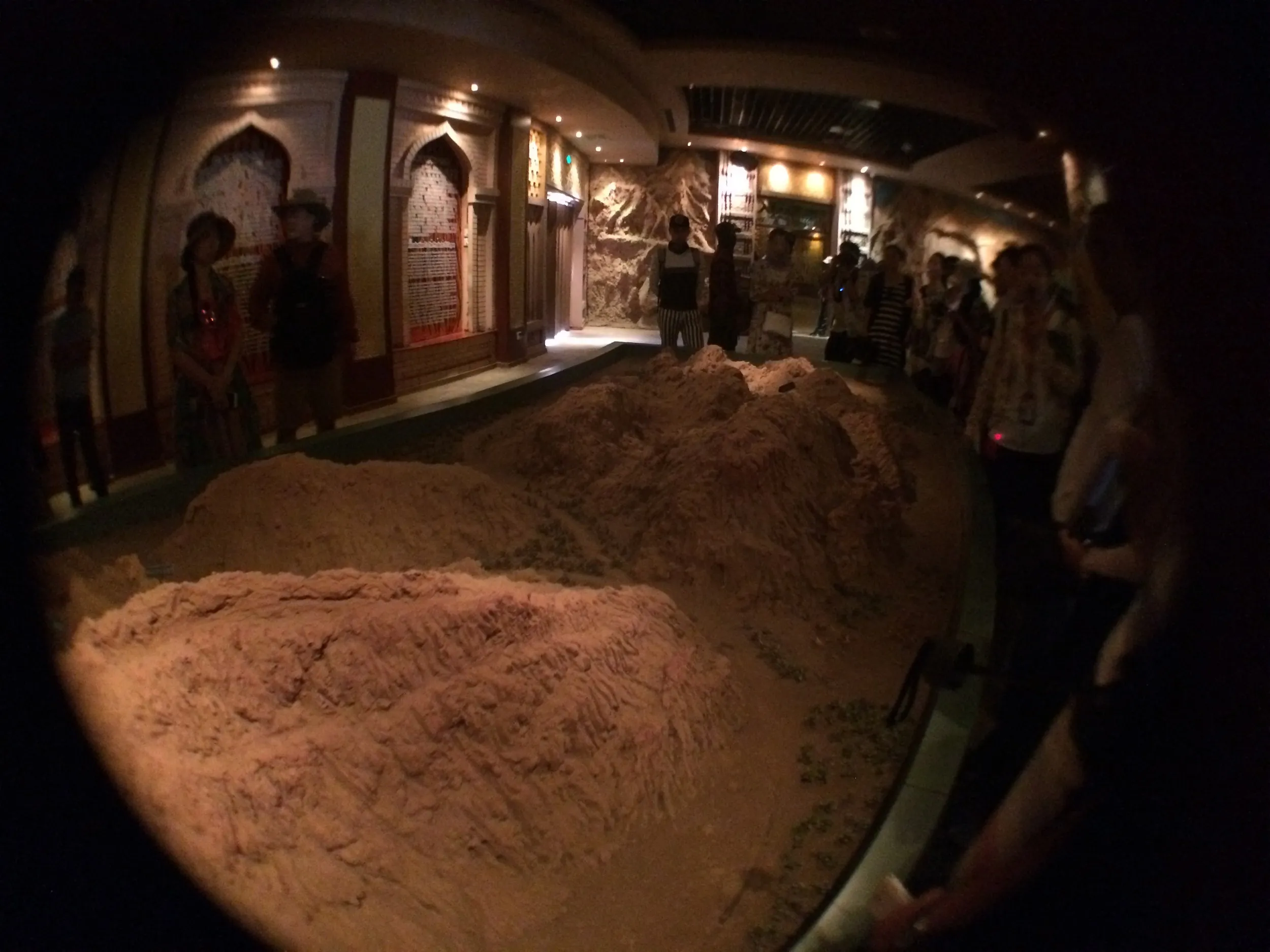 火焔山のミニチュア模型