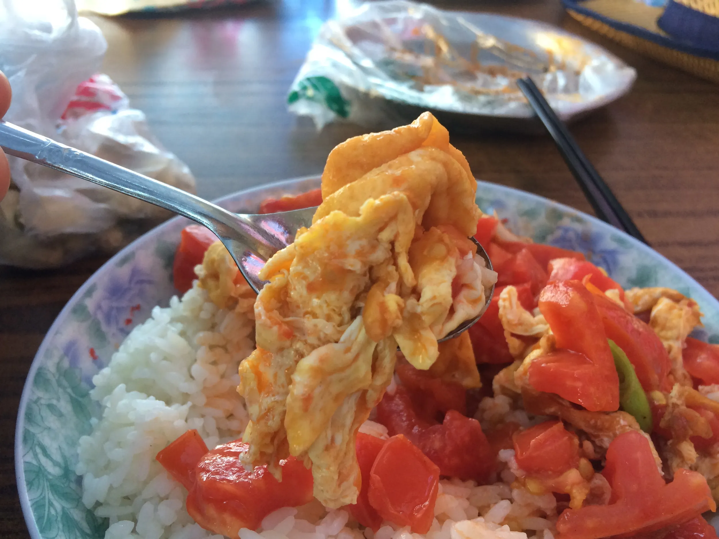 トマトと卵炒め