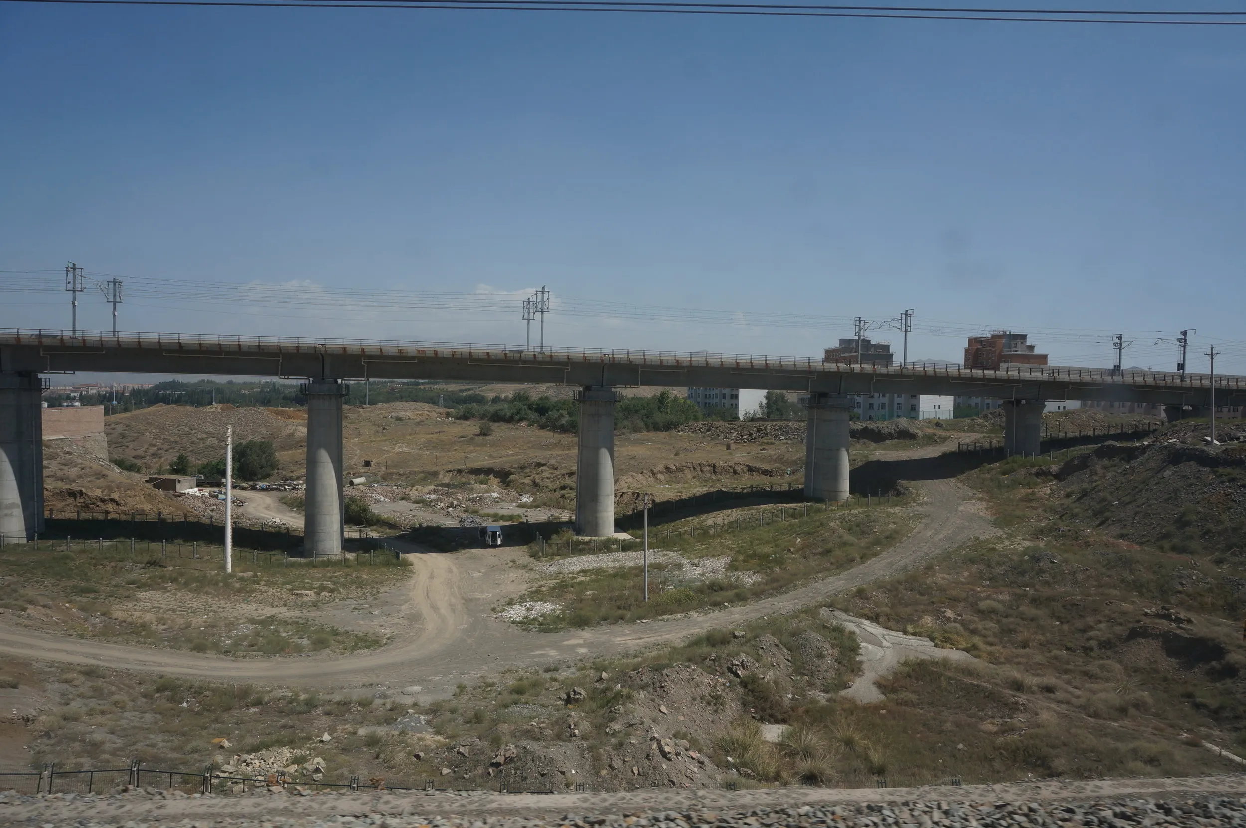 トルファン～ウルムチ間の車窓風景