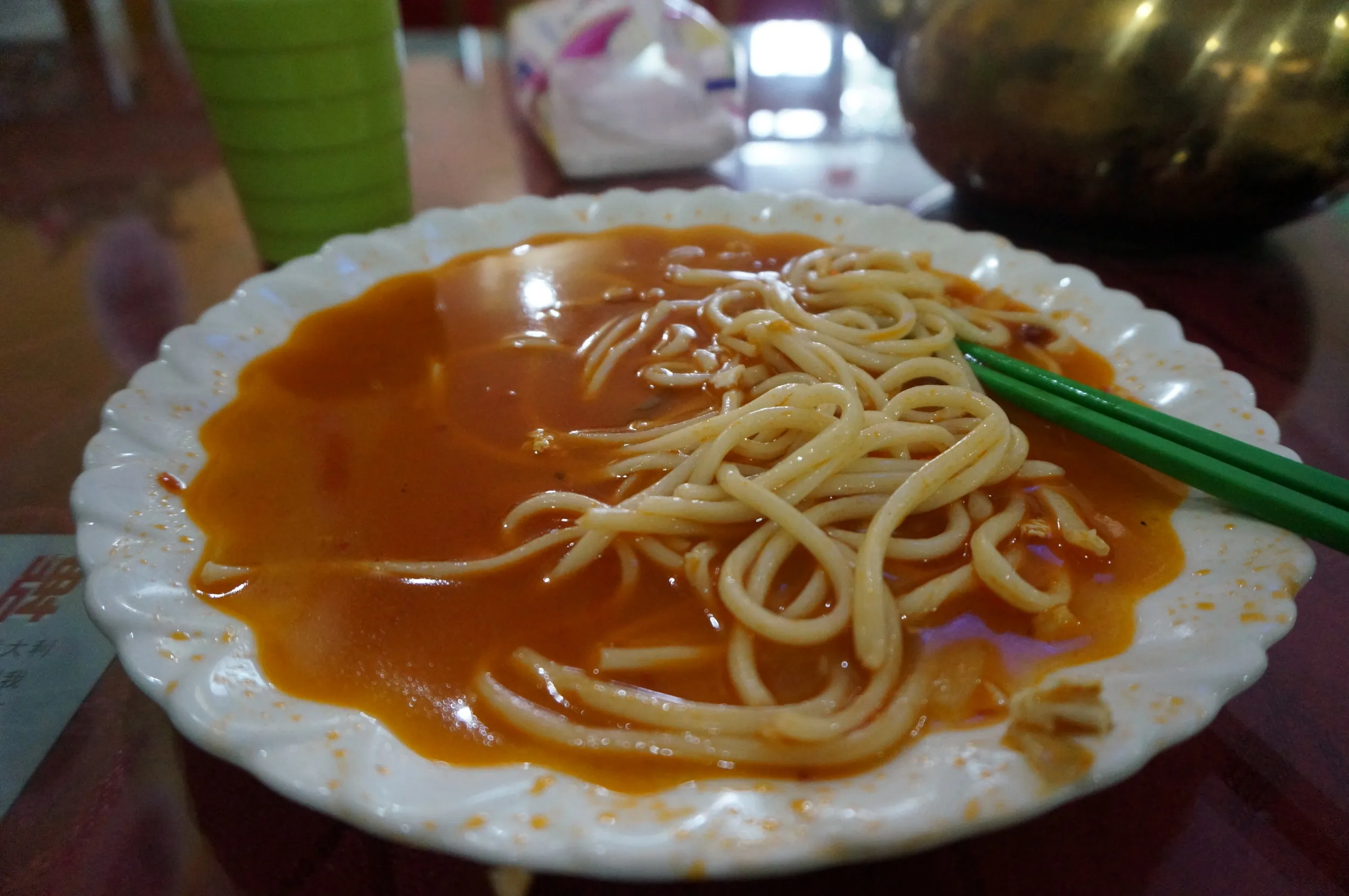 卵とトマト炒めのぶっかけ麺を食す
