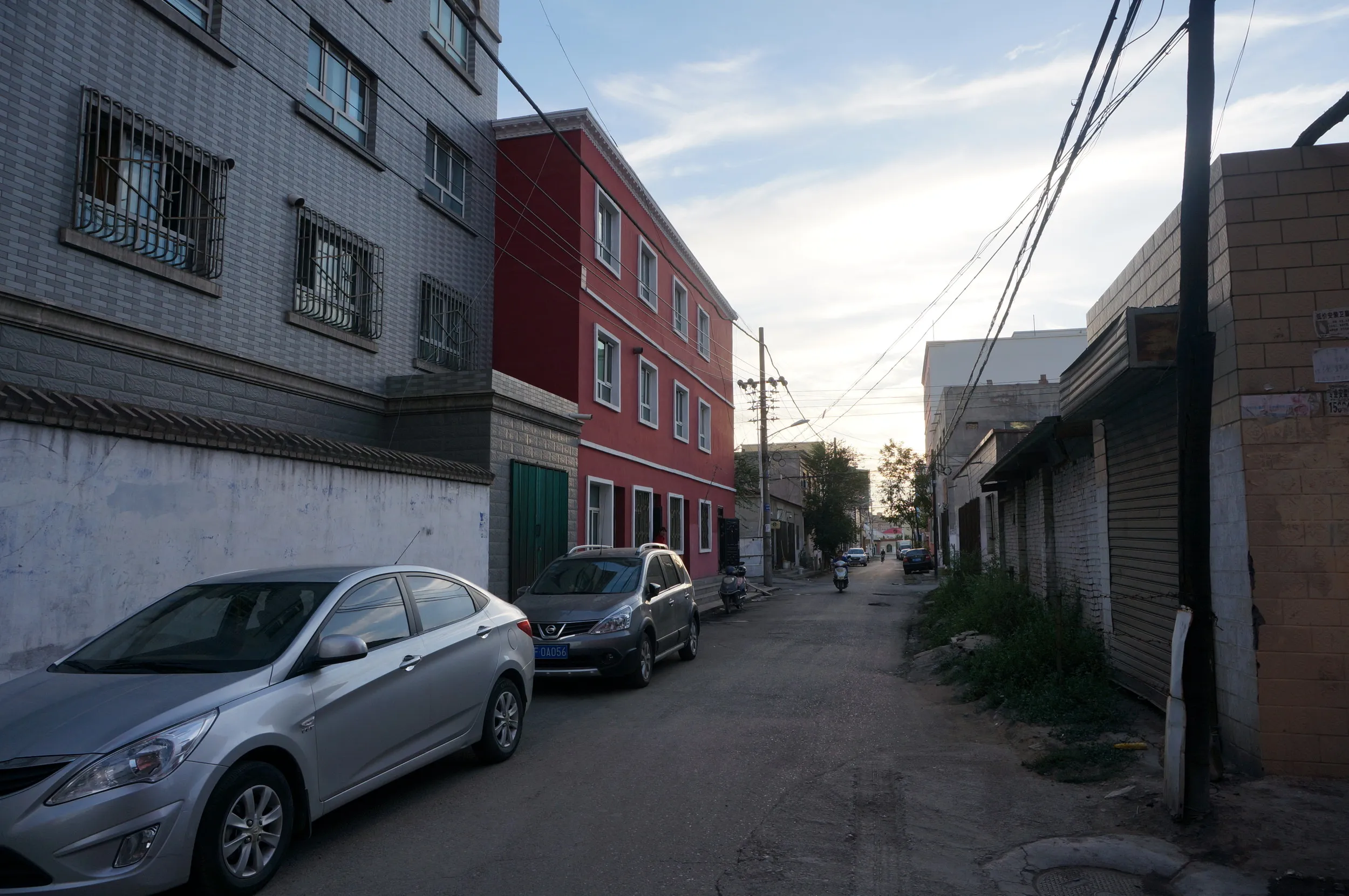 軍墾路便民市場付近の街並み